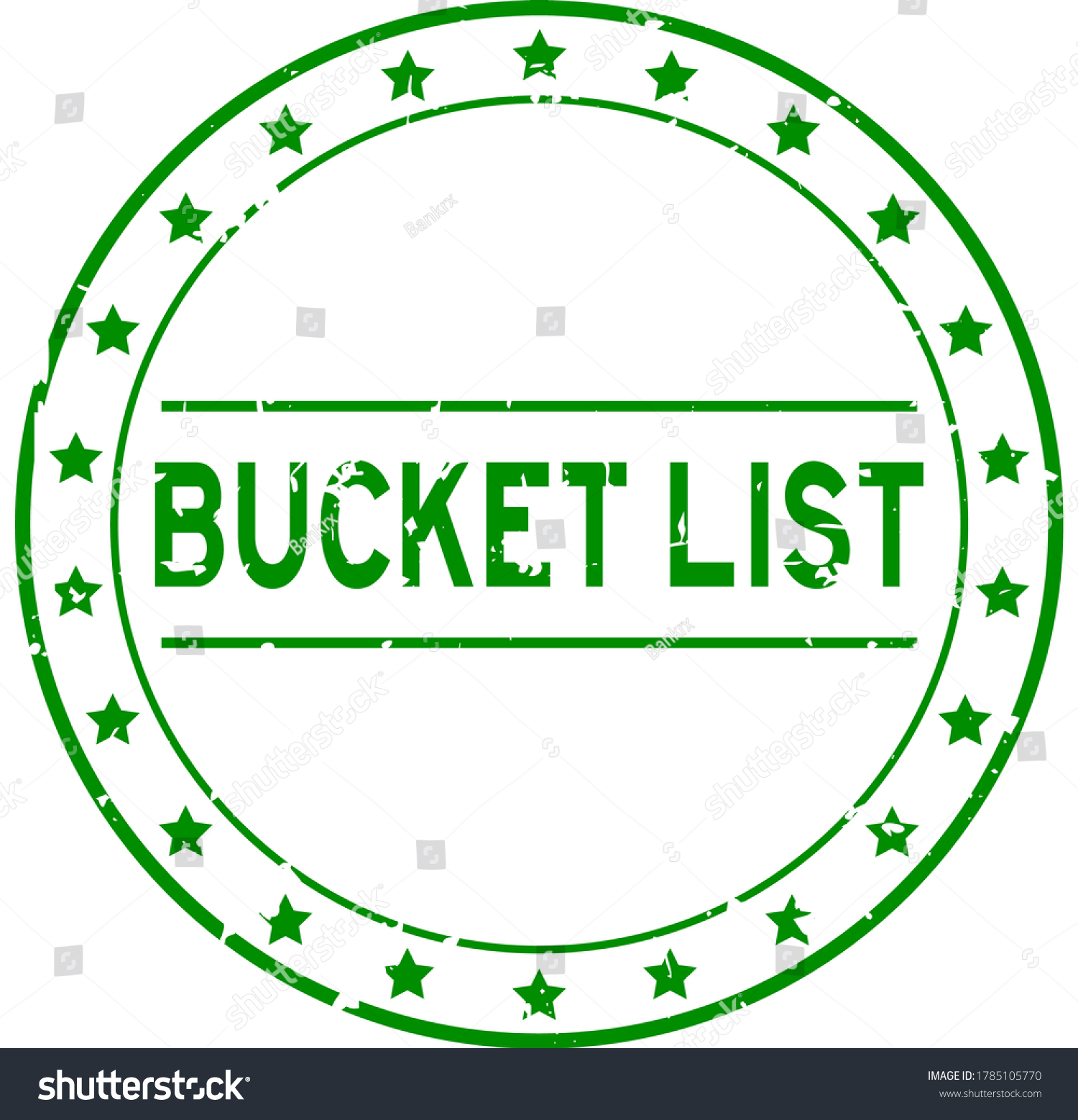 grunge-green-bucket-list-word-round-stock-vector-royalty-free