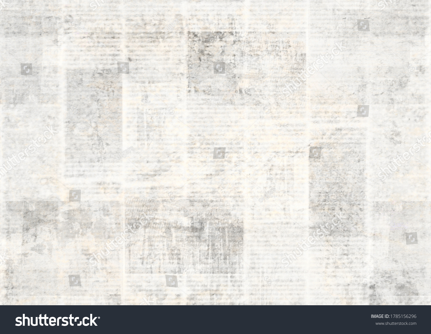 Old Newspaper Paper Grunge Texture Background Stock Illustration ...