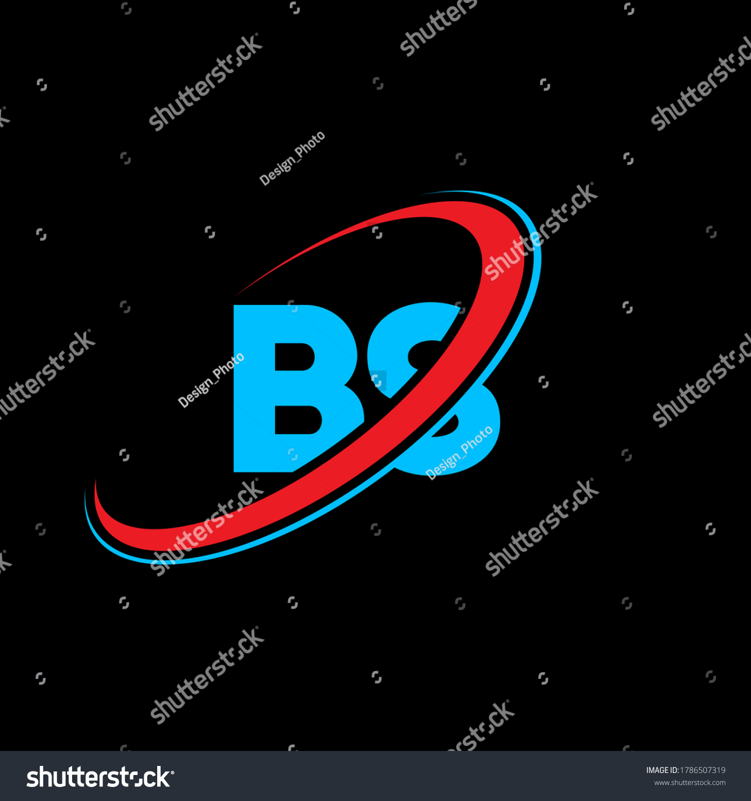 Bs B S Letter Logo Design Stock Vector (Royalty Free) 1786507319 ...