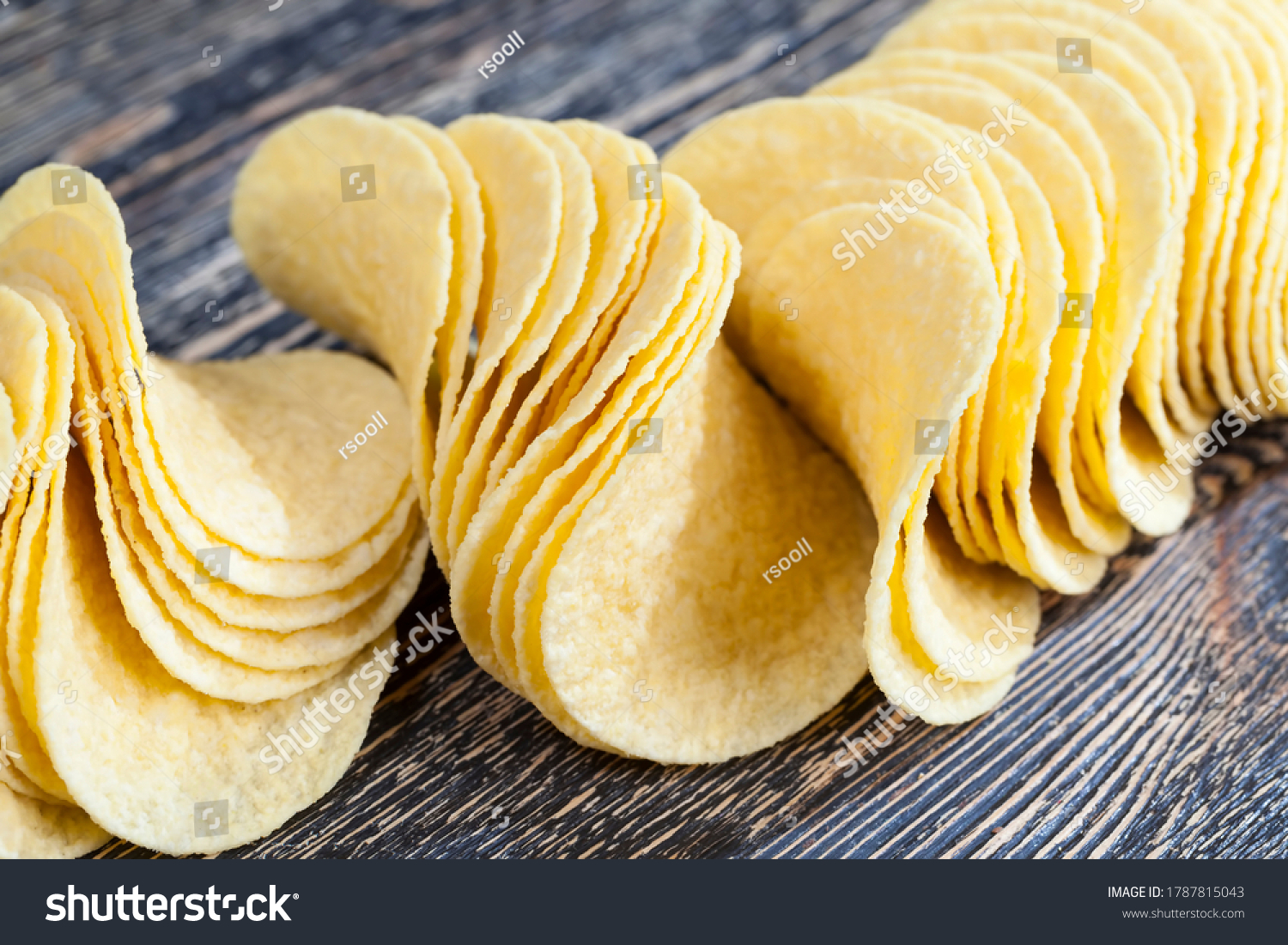 Real Crispy Salty Potato Chips Ready Stock Photo 1787815043 | Shutterstock