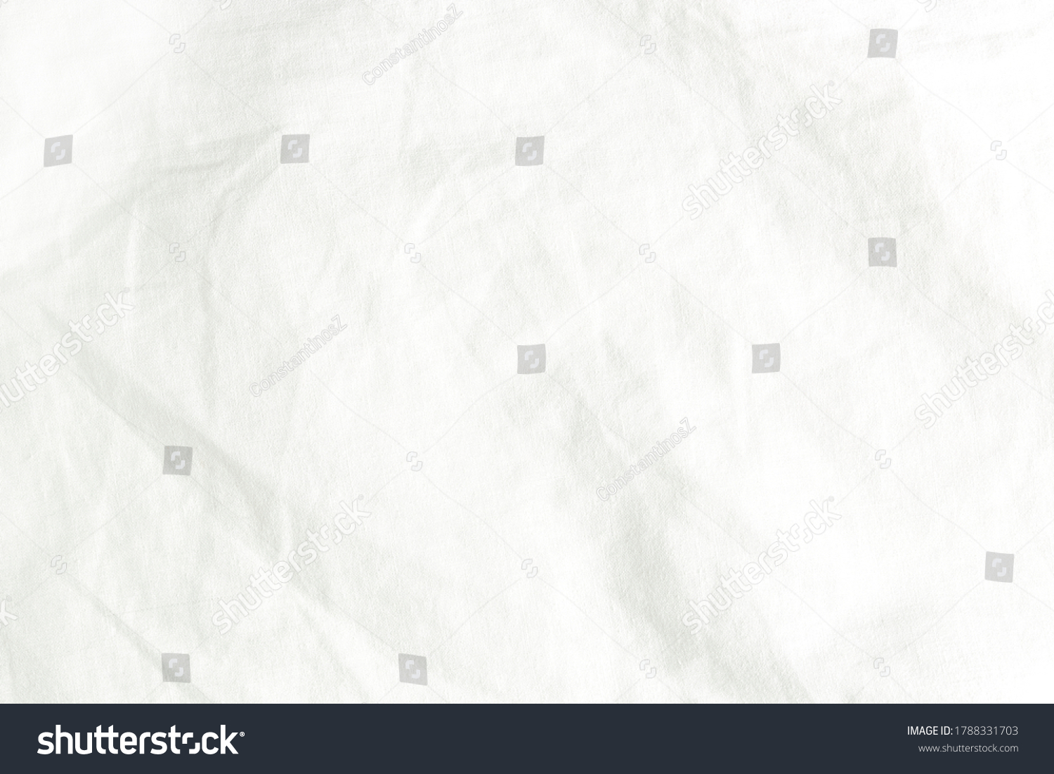 Wrinkled White Cotton Sheet Texture Background Stock Photo 1788331703 ...