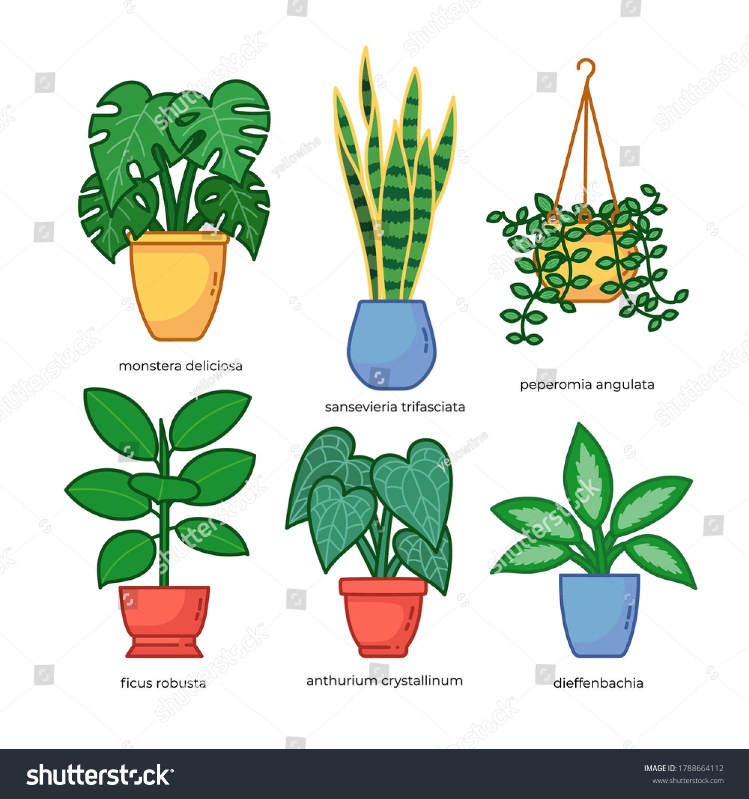 Plant Doodle Illustration Isolated Background Stock Vector (Royalty ...