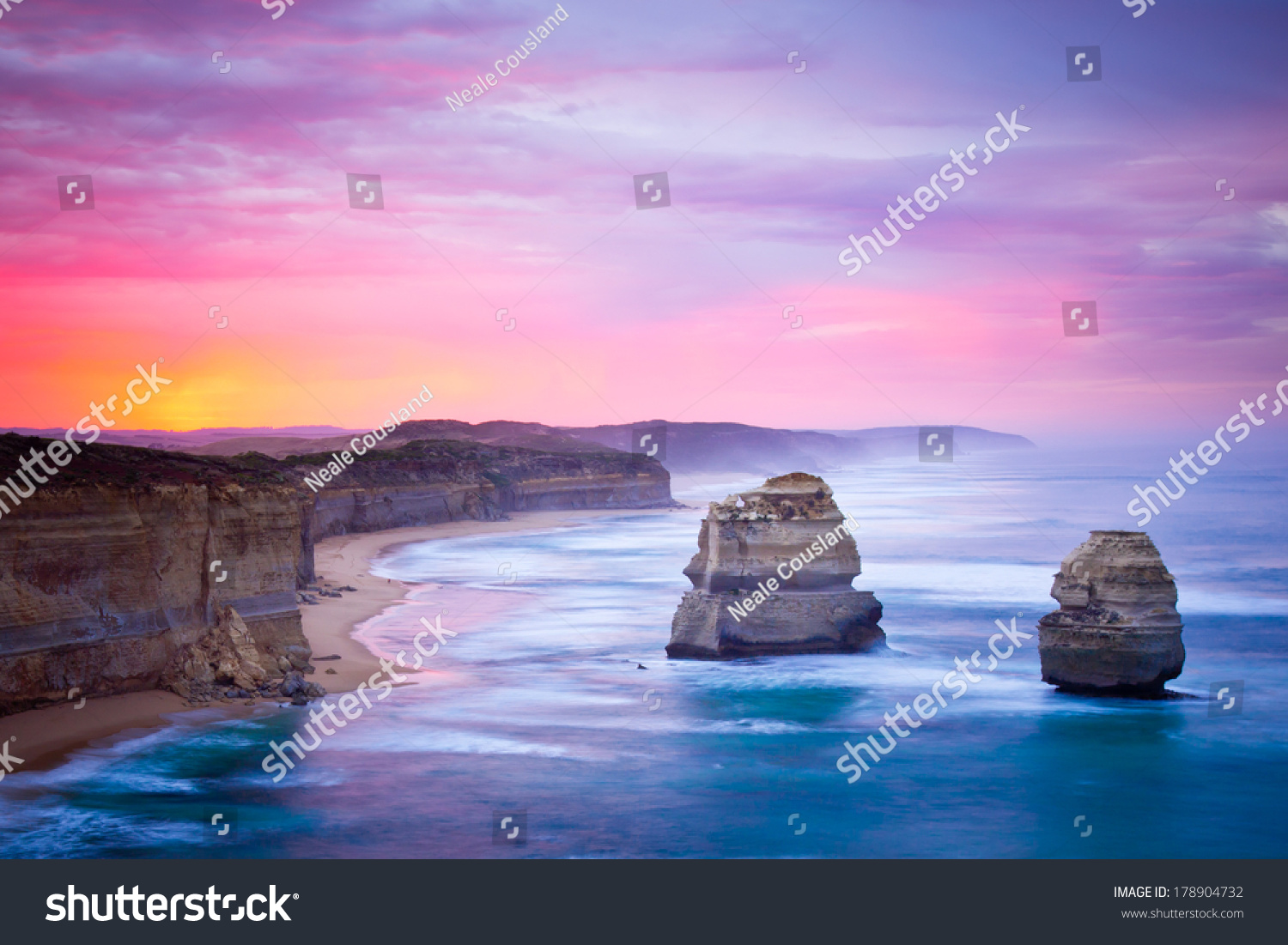 Twelve Apostles Great Ocean Road Victoria Stock Photo 178904732   Stock Photo The Twelve Apostles Great Ocean Road Victoria 178904732 