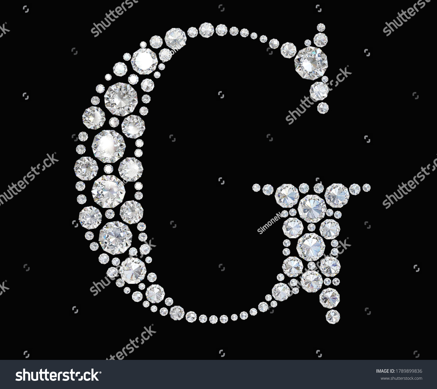 the letter s in diamond