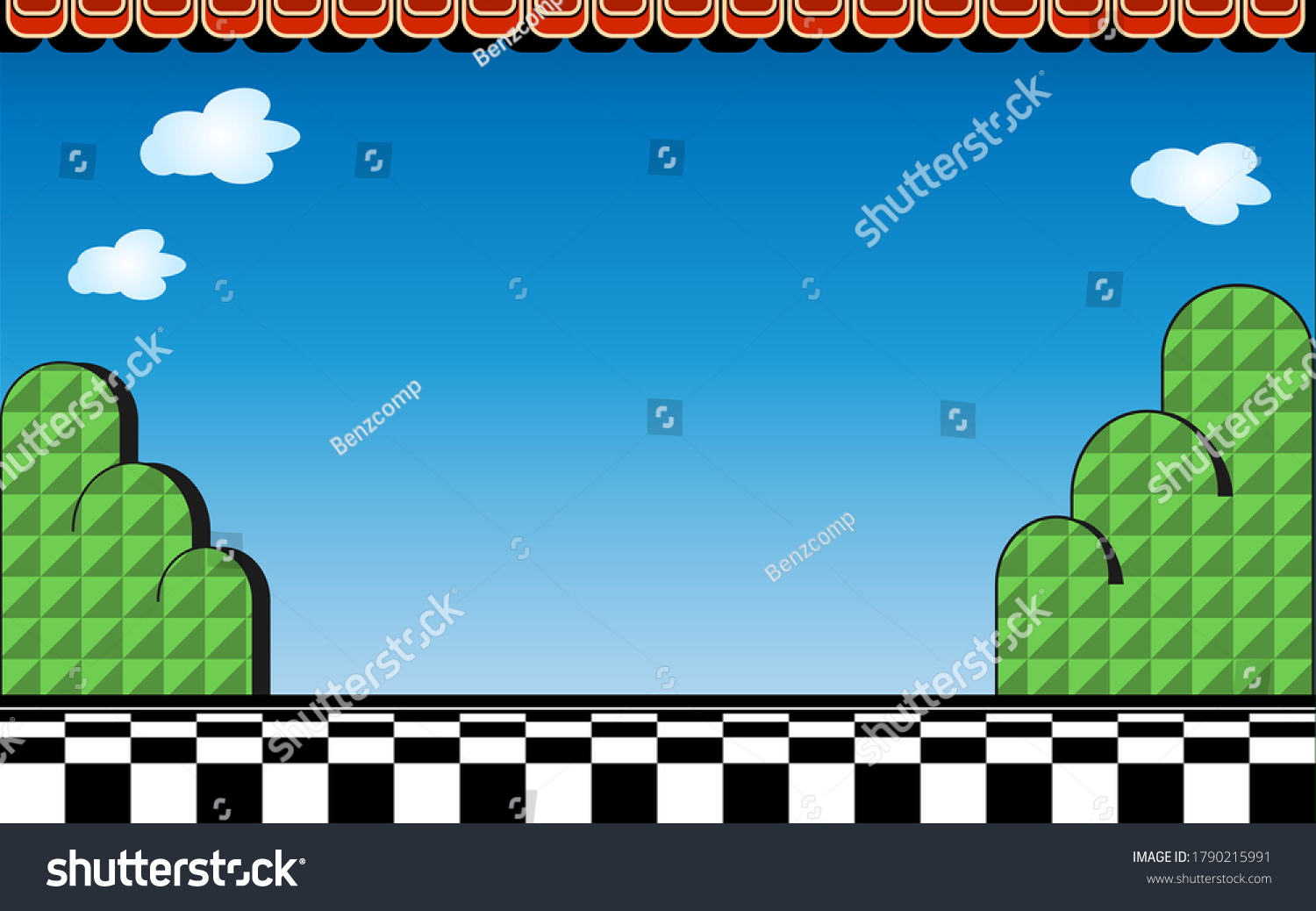 old-video-game-retro-style-background-stock-vector-royalty-free