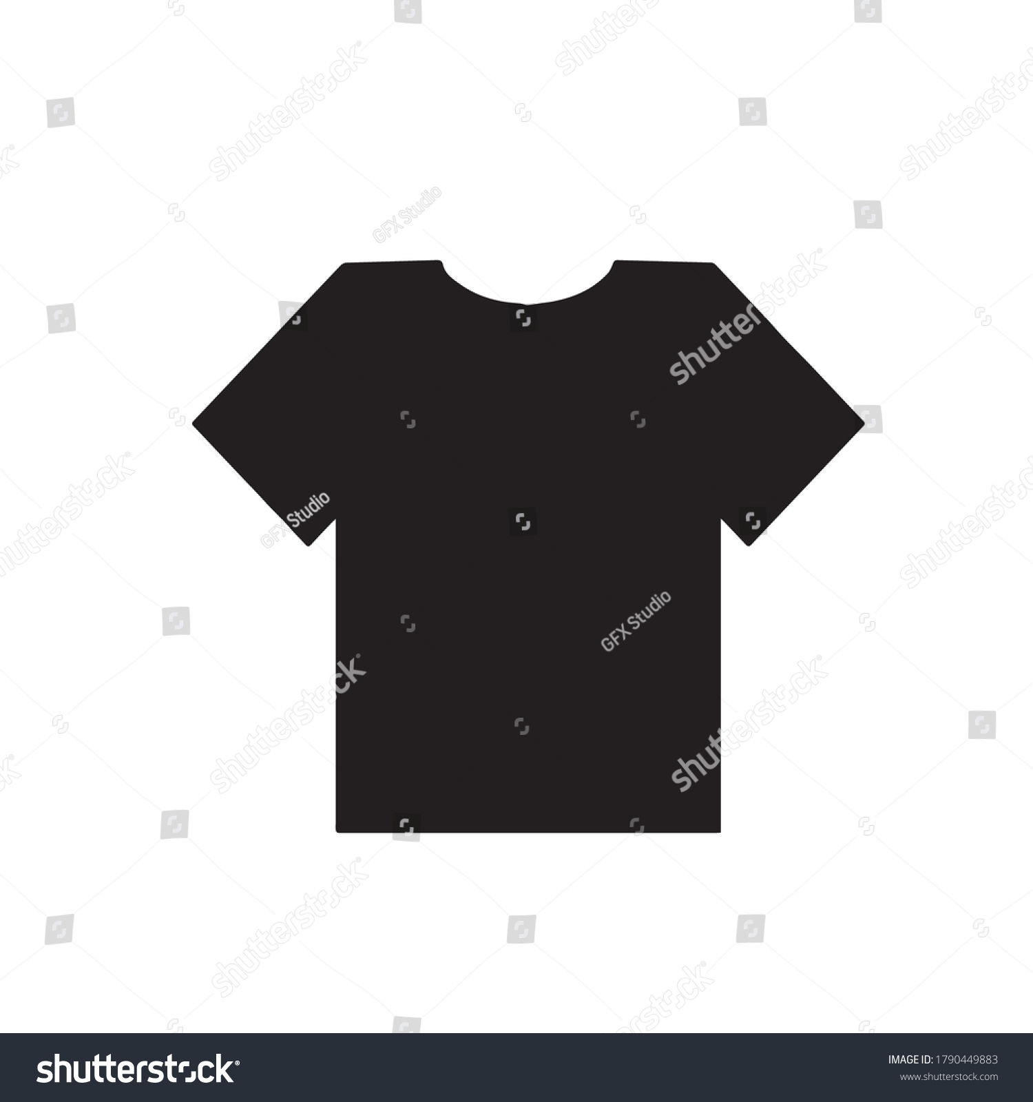 Vector Blank Black Men Tshirt Design Stock Vector (Royalty Free ...