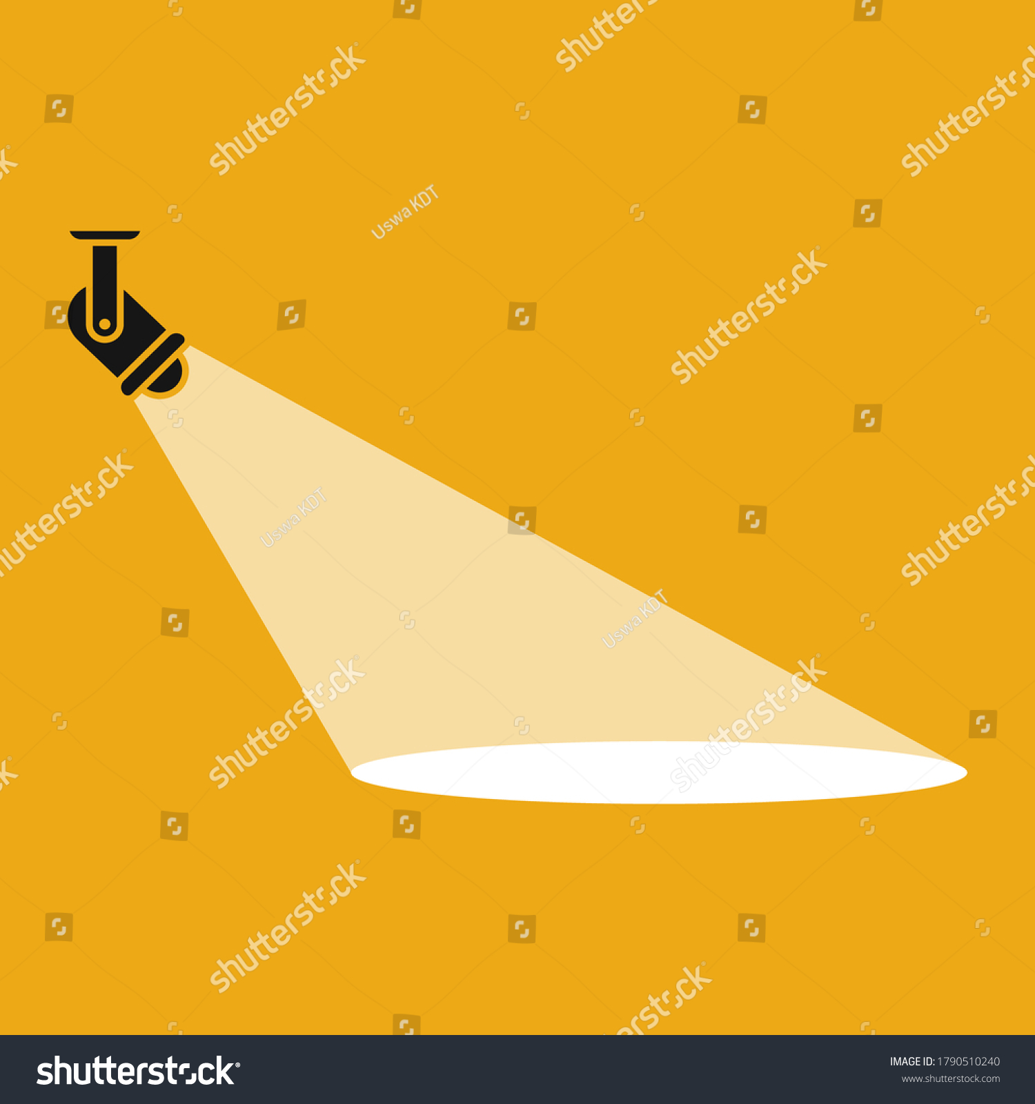 Spotlights Icon Searchlight Icon Vector Illustration Stock Vector ...