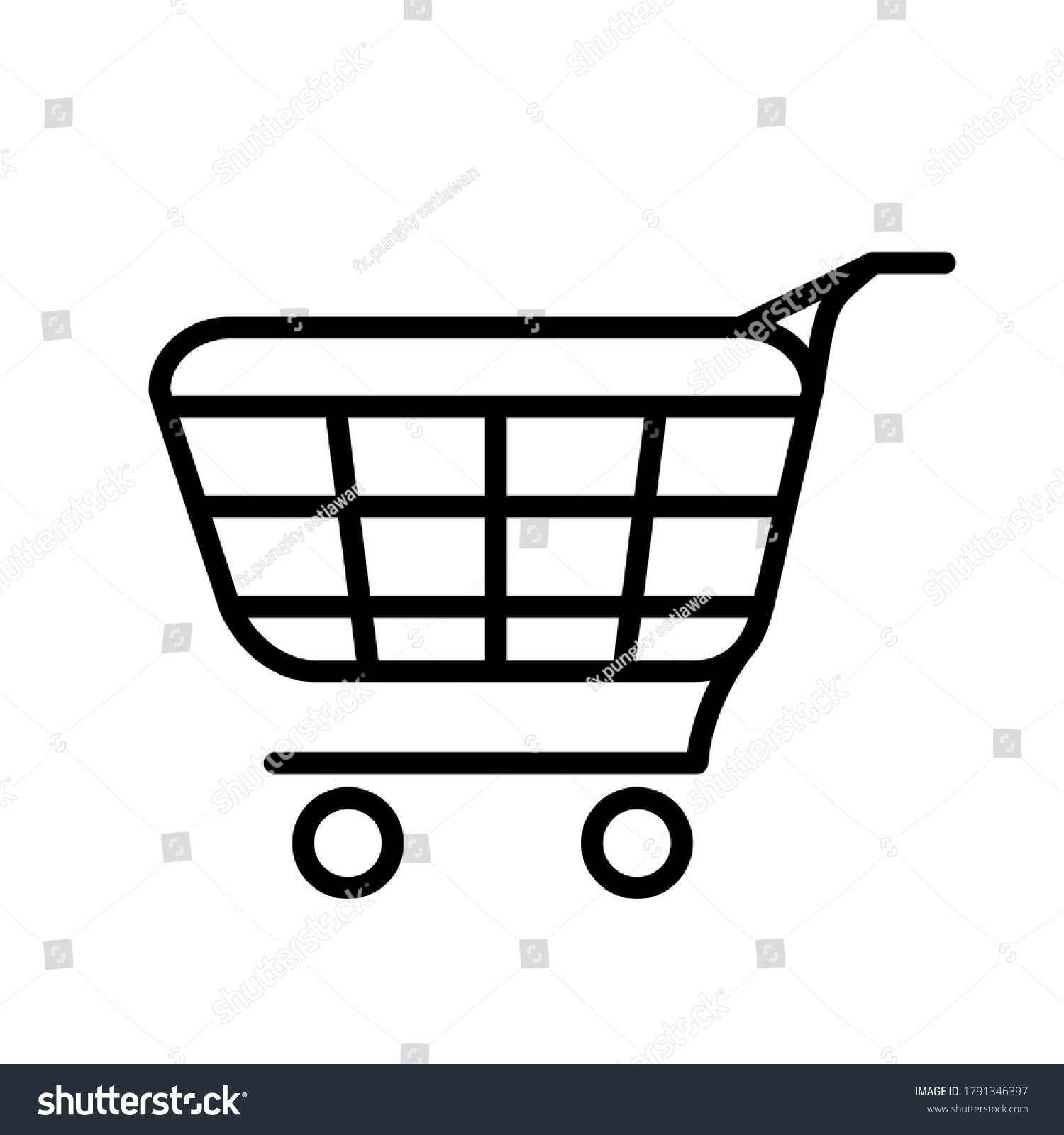 Illustration Vector Graphic Shooping Cart Trolley Stock Vector (Royalty ...