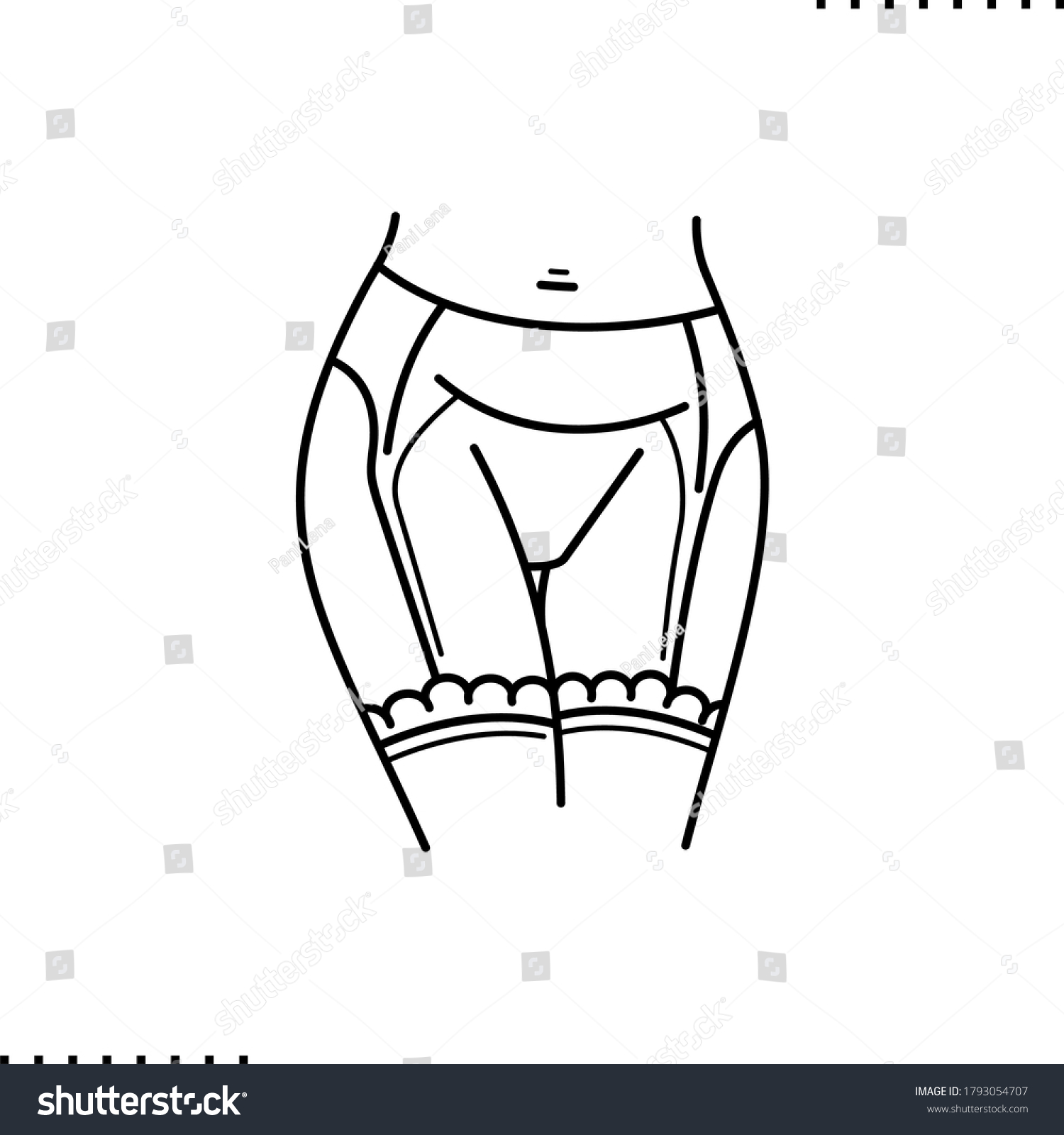 Sexy Lingerie Erotic Lace Belt Stockings Stock Vector Royalty Free 1793054707 Shutterstock 5701