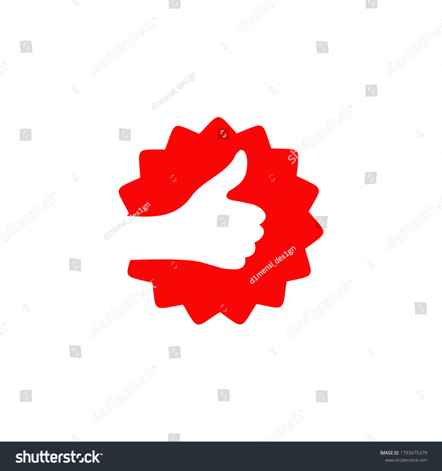 good-rating-logo-hand-thumb-design-stock-vector-royalty-free