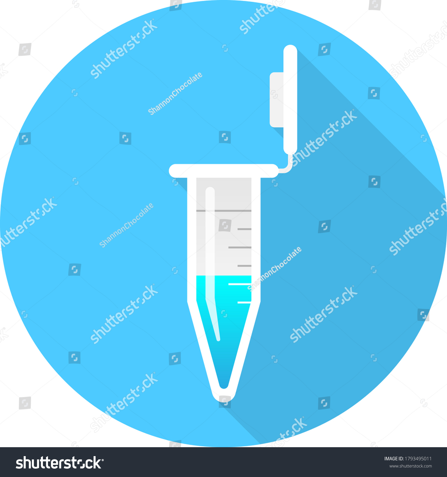 Circle Laboratory Equipment Cartoon Vector Conical Stock Vector 