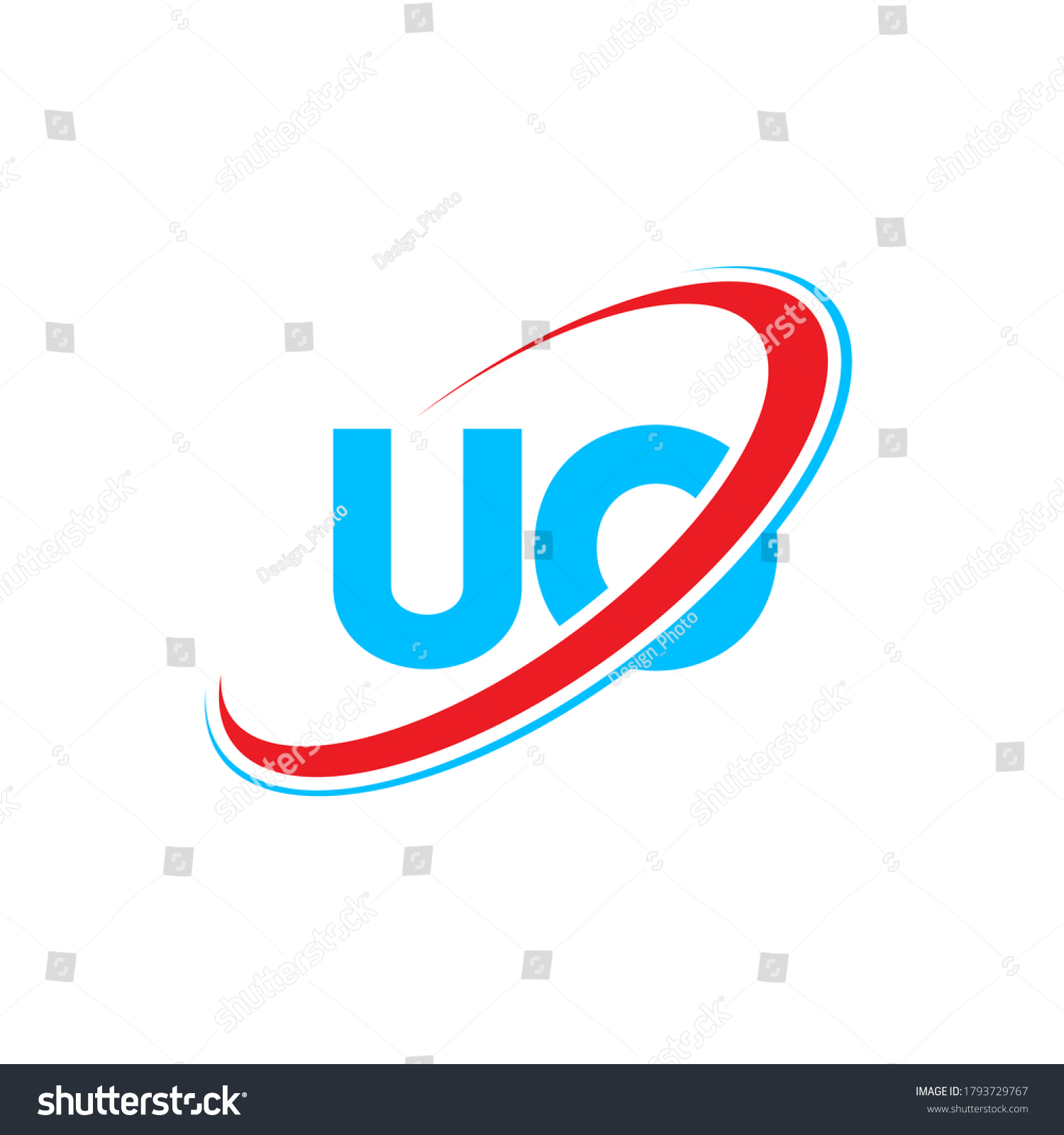 Uo U O Letter Logo Design Stock Vector (Royalty Free) 1793729767 ...