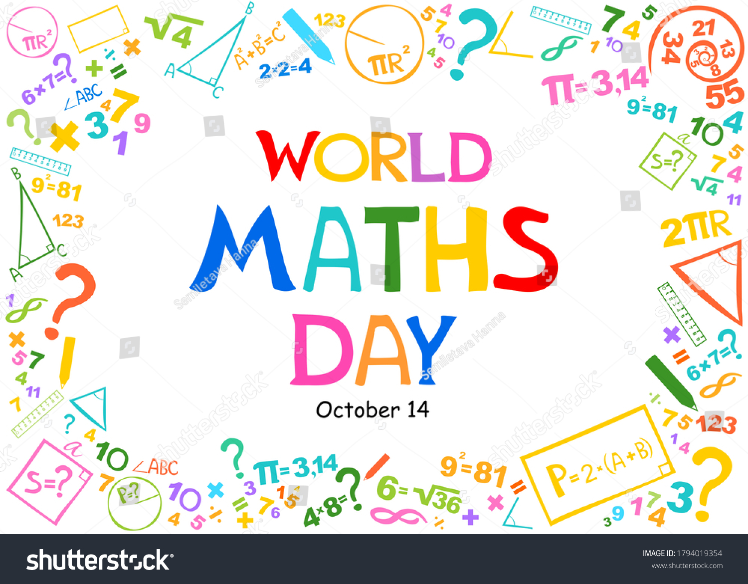 1,036 World Maths Day Images, Stock Photos & Vectors Shutterstock
