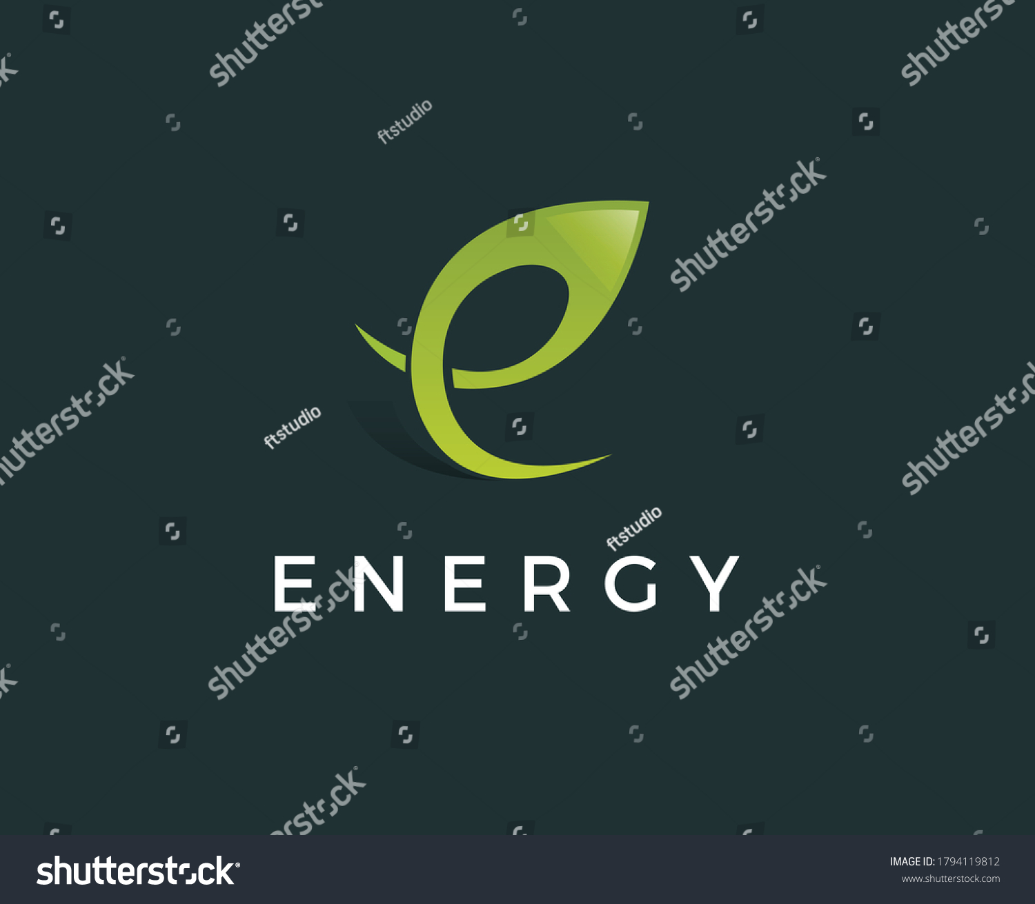 Eco Natural Letter Initial E Logo Stock Vector (Royalty Free ...