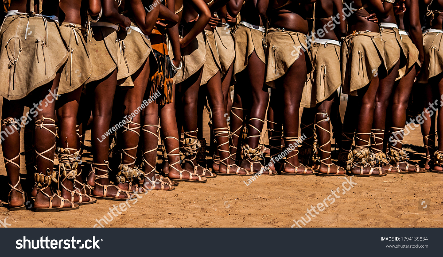 Legs Young Botswana Female Traditional Dance Stock Photo 1794139834 ...