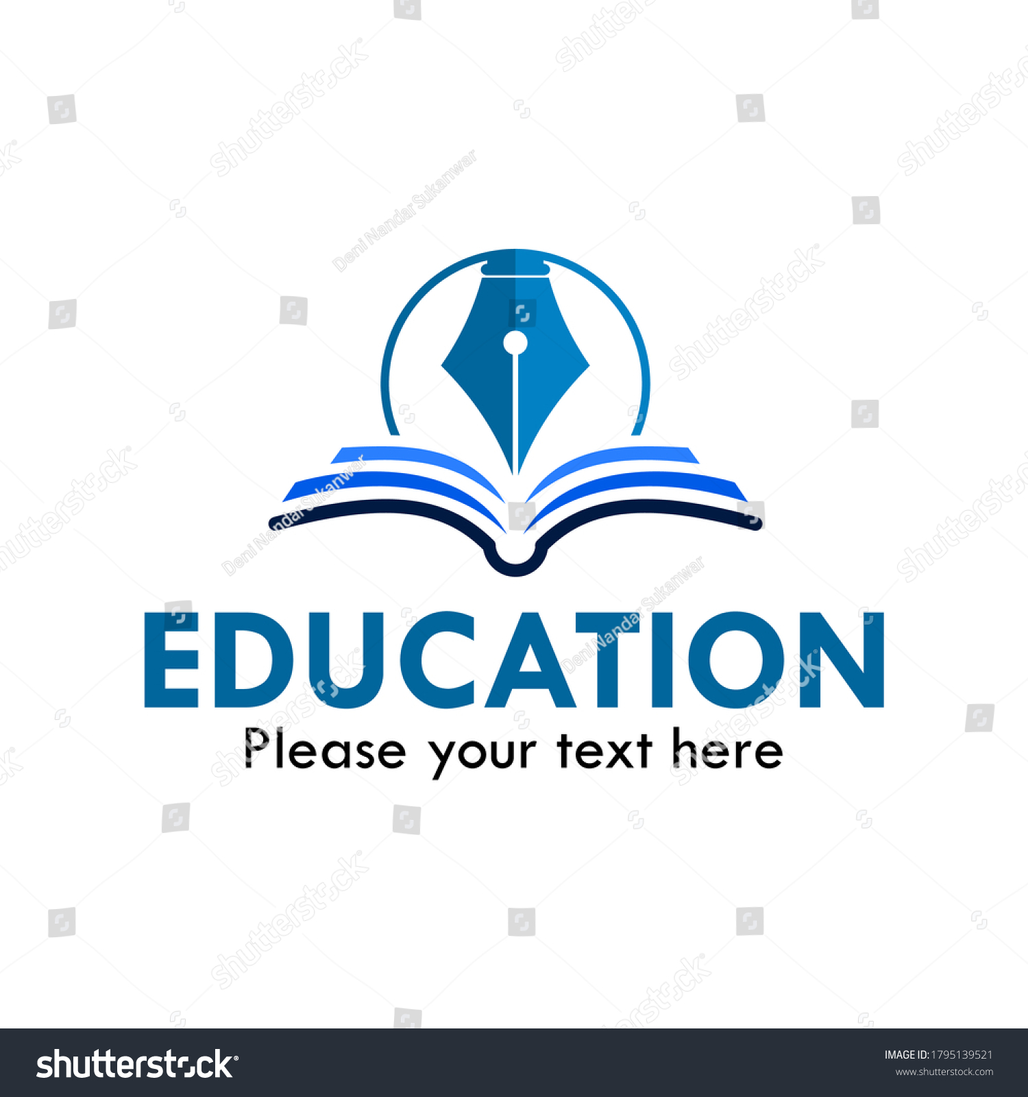 Education Logo Template Illustration Suitable Student Stock Vector ...