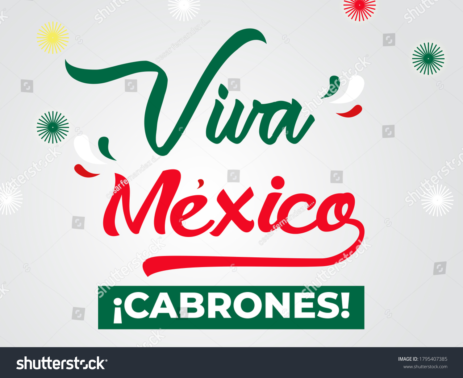 Viva Mexico Cabrones Mexican Mexican Holiday Stock Illustration ...