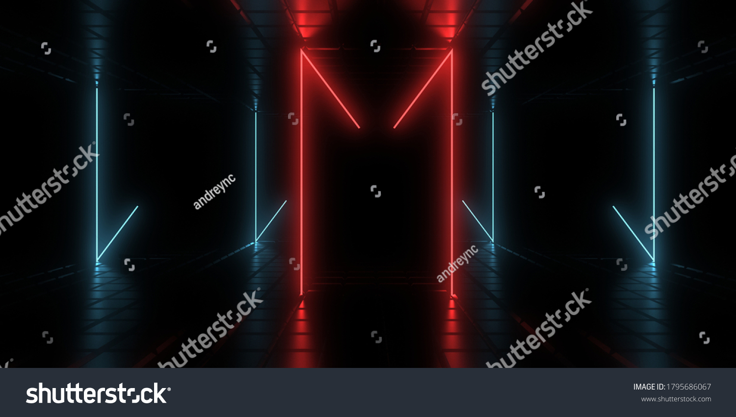 3d Abstract Background Neon Lights 3d Stock Illustration 1795686067 ...