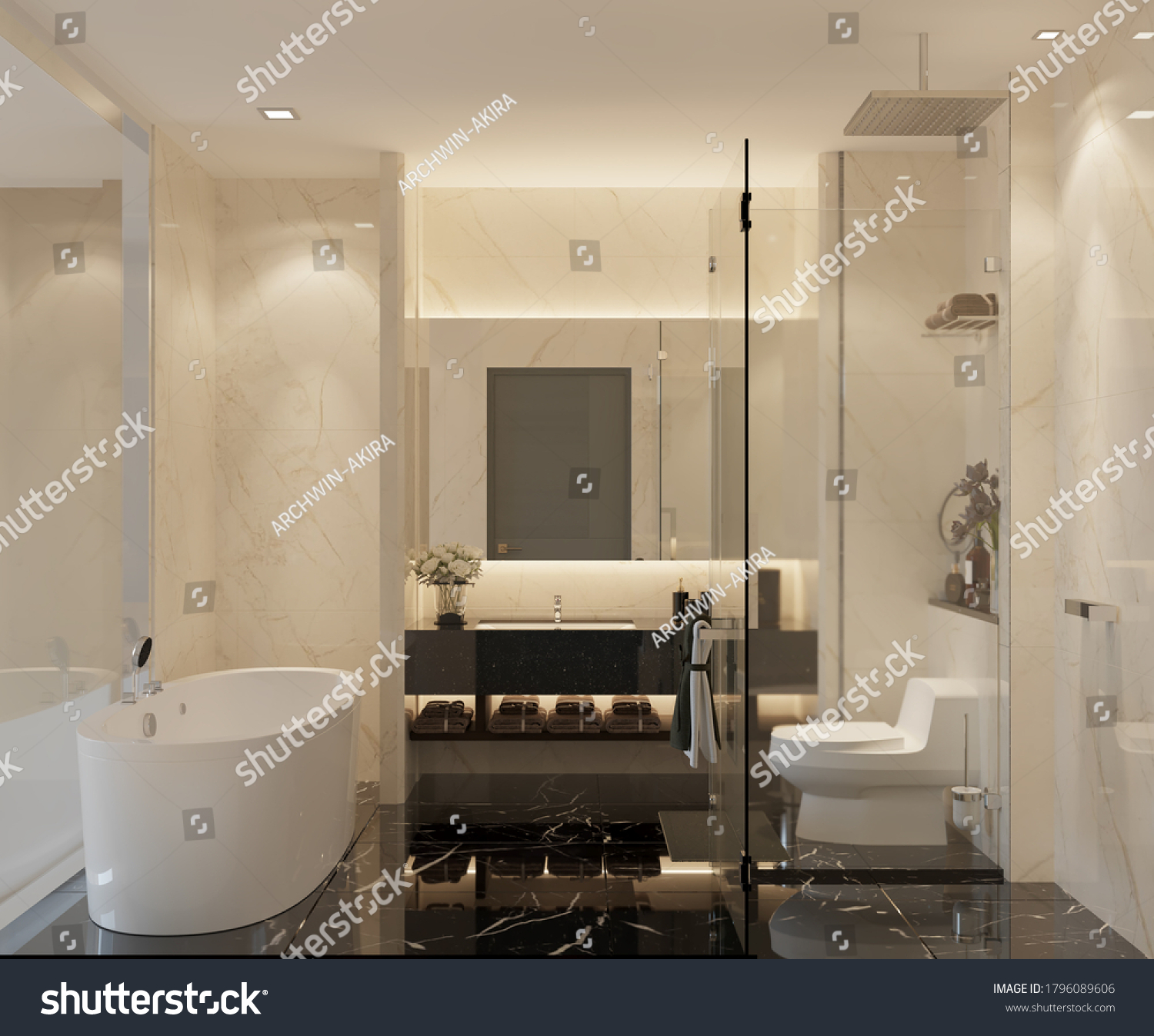 Small Hotel Room Interior Blue Colours Stock Photo 1199938879 | Shutterstock