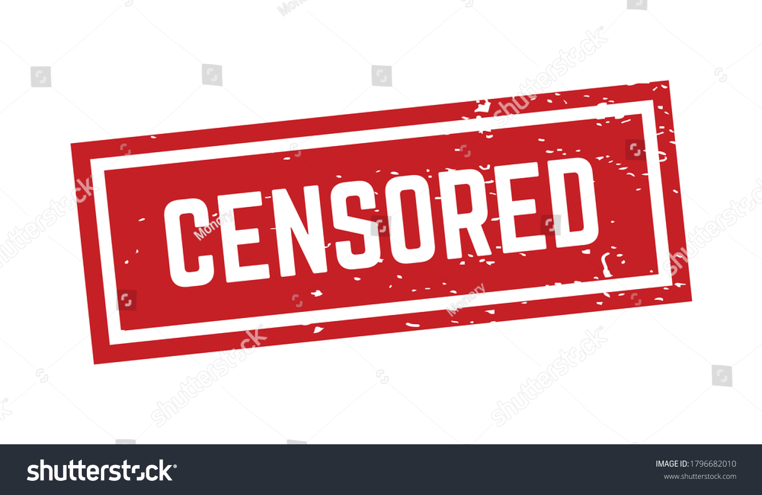 Censored Sign Sticker Stamp Vector Texture Stock Vector (Royalty Free ...