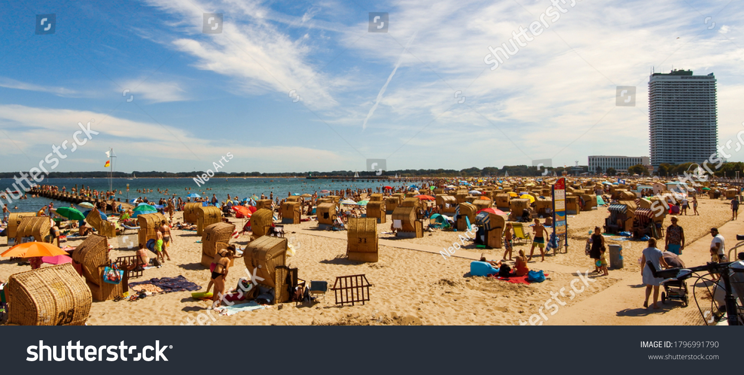 August 2020 Lubeck Sea Beach Hamburg Stock Photo 1796991790 