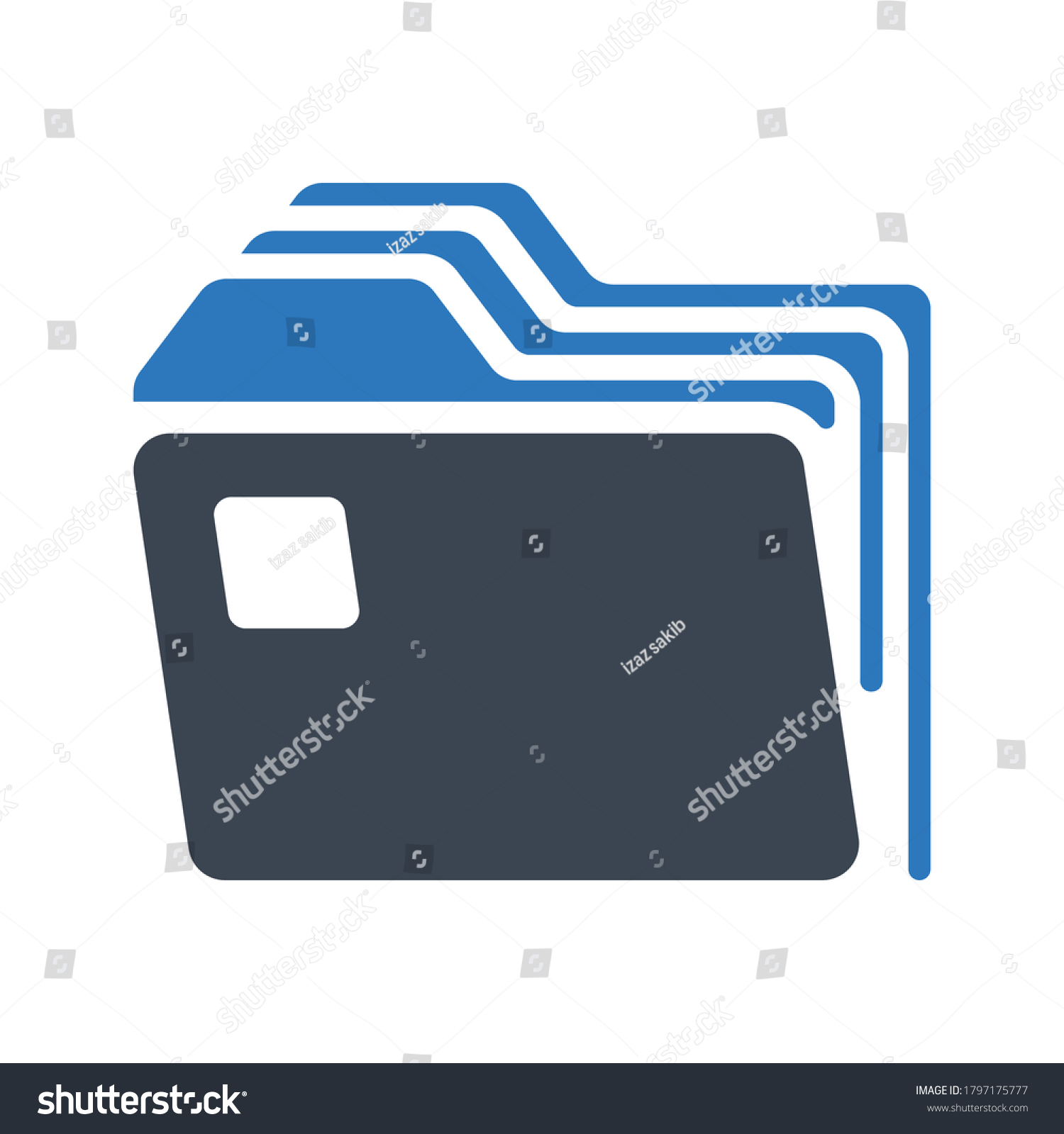 Simple Folder Icon Vector Illustration Stock Vector (Royalty Free ...