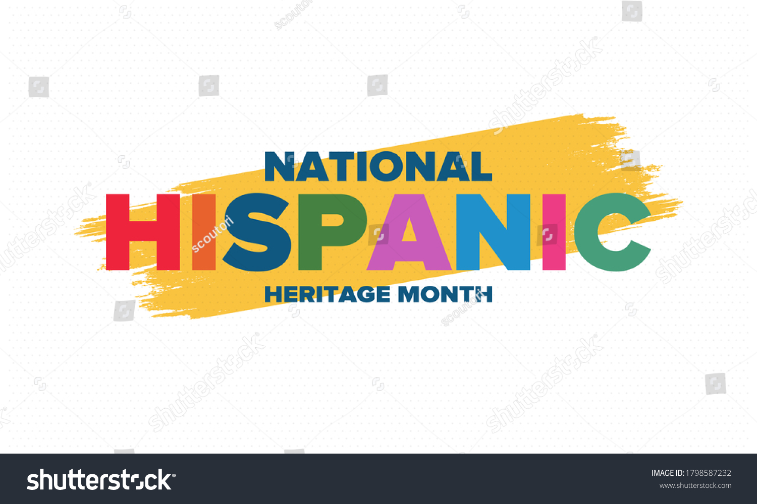 national-hispanic-heritage-month-september-october-stock-vector