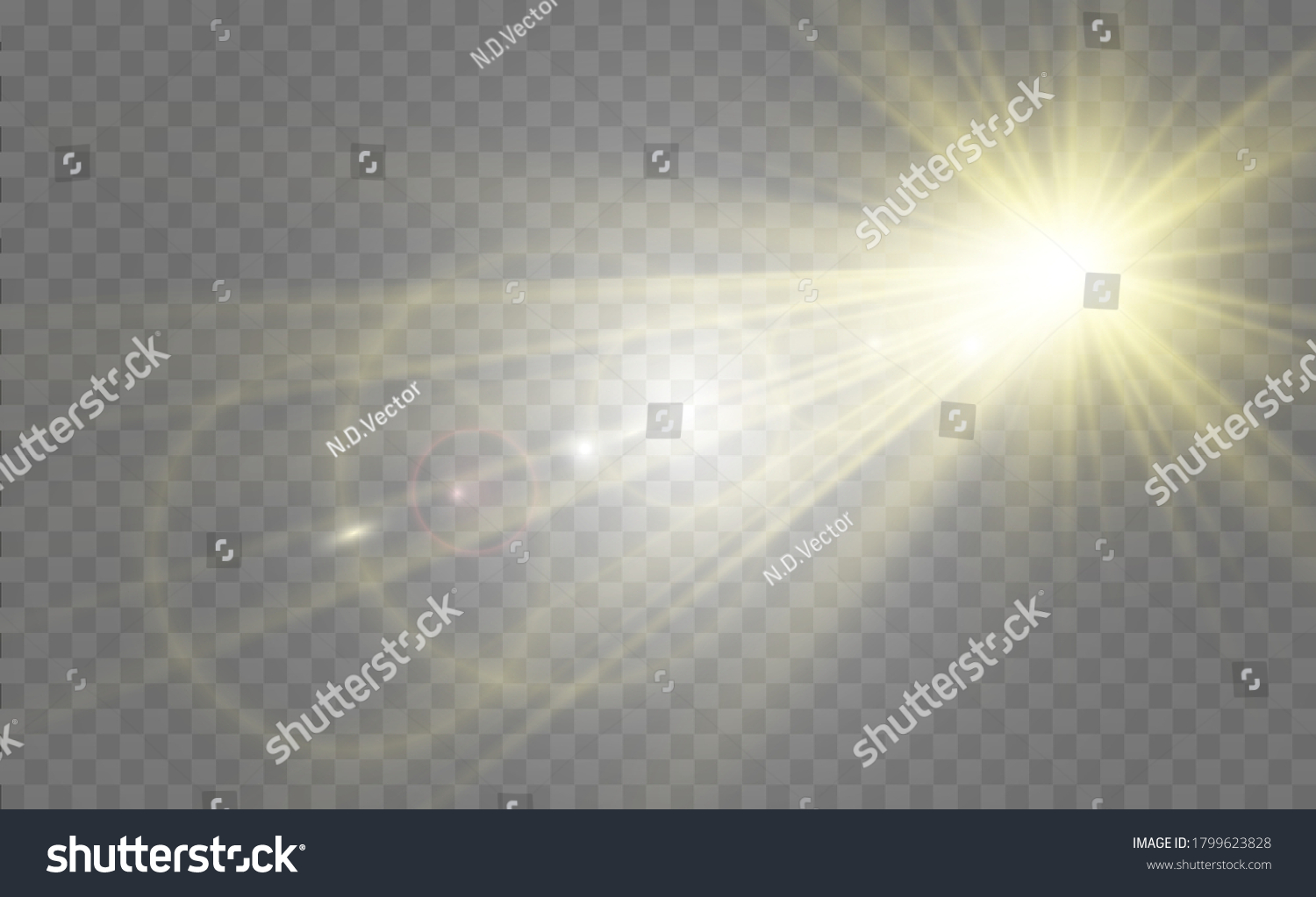 White Glowing Light Beautiful Star Light Stock Vector (Royalty Free