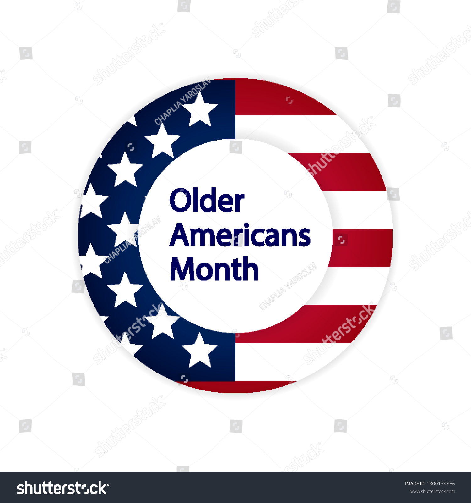 Older Americans Month Icon Vector Art Stock Vector (Royalty Free