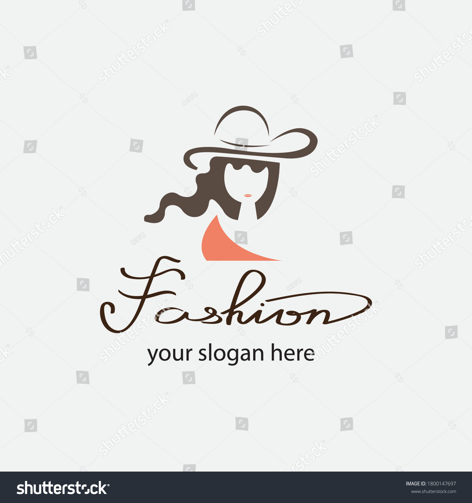 Boutique Logo Fashion Illustration Female Body Stock Vector (Royalty ...