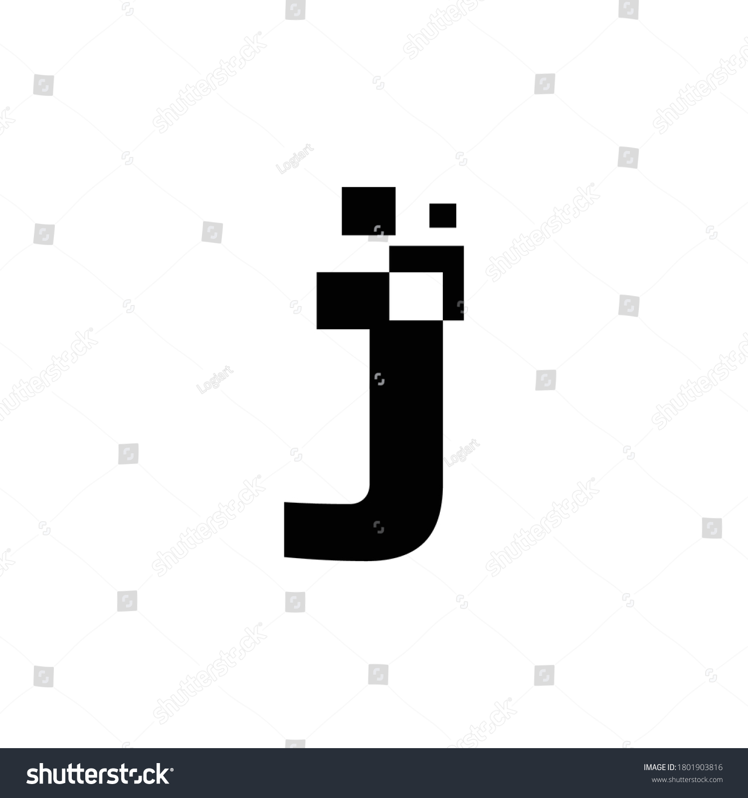 Logo Letter J Square Shape Vector Stock Vector (Royalty Free ...