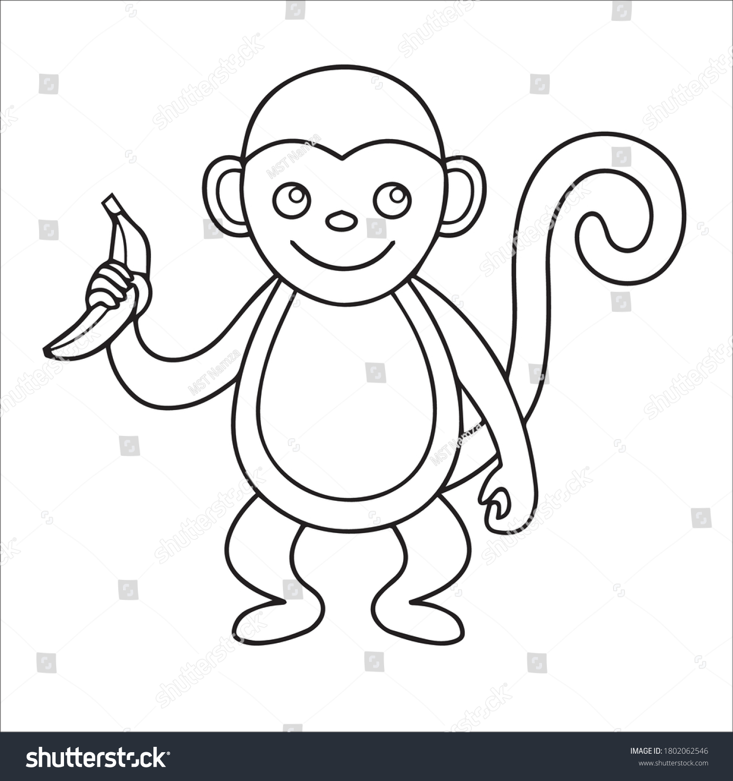 Легкие рисунки обезьяны