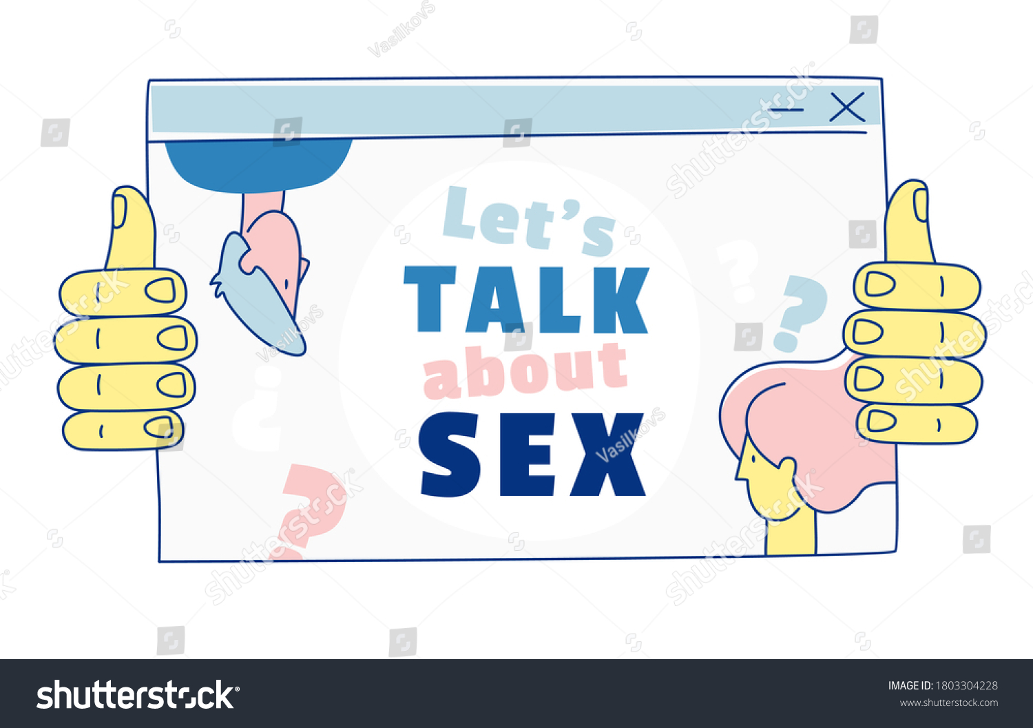 Lets Talk About Sex Online School Stock Vector Royalty Free