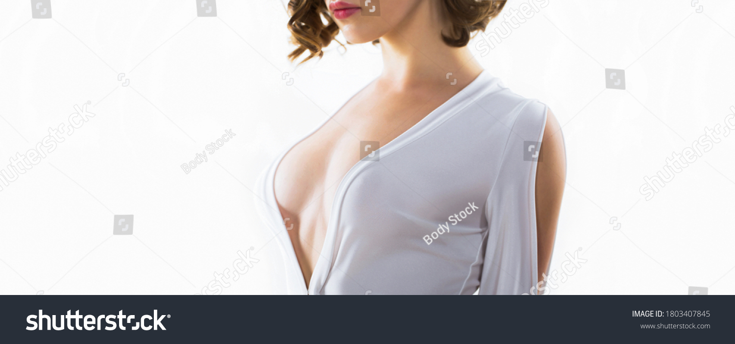 Woman Large Boob Sensual Female Breast Stock Photo Shutterstock