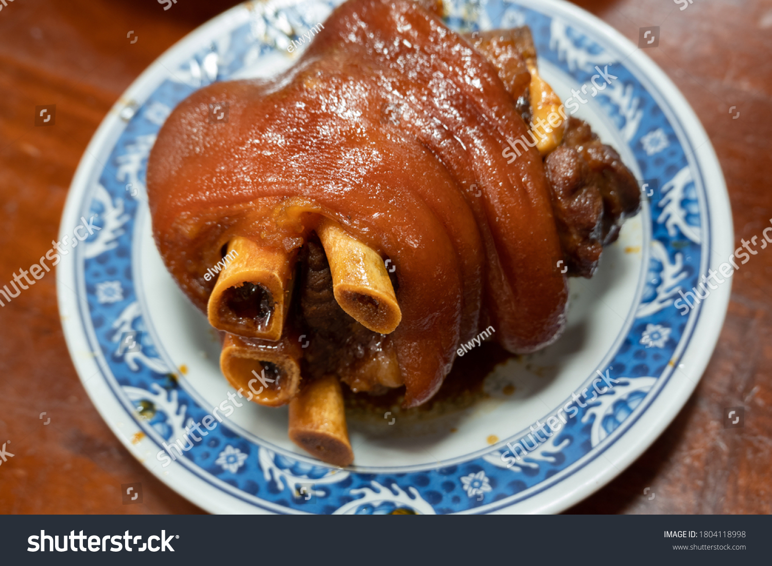 Taiwanese Braised Pork Feet Traditional Food Stock Photo 1804118998 ...