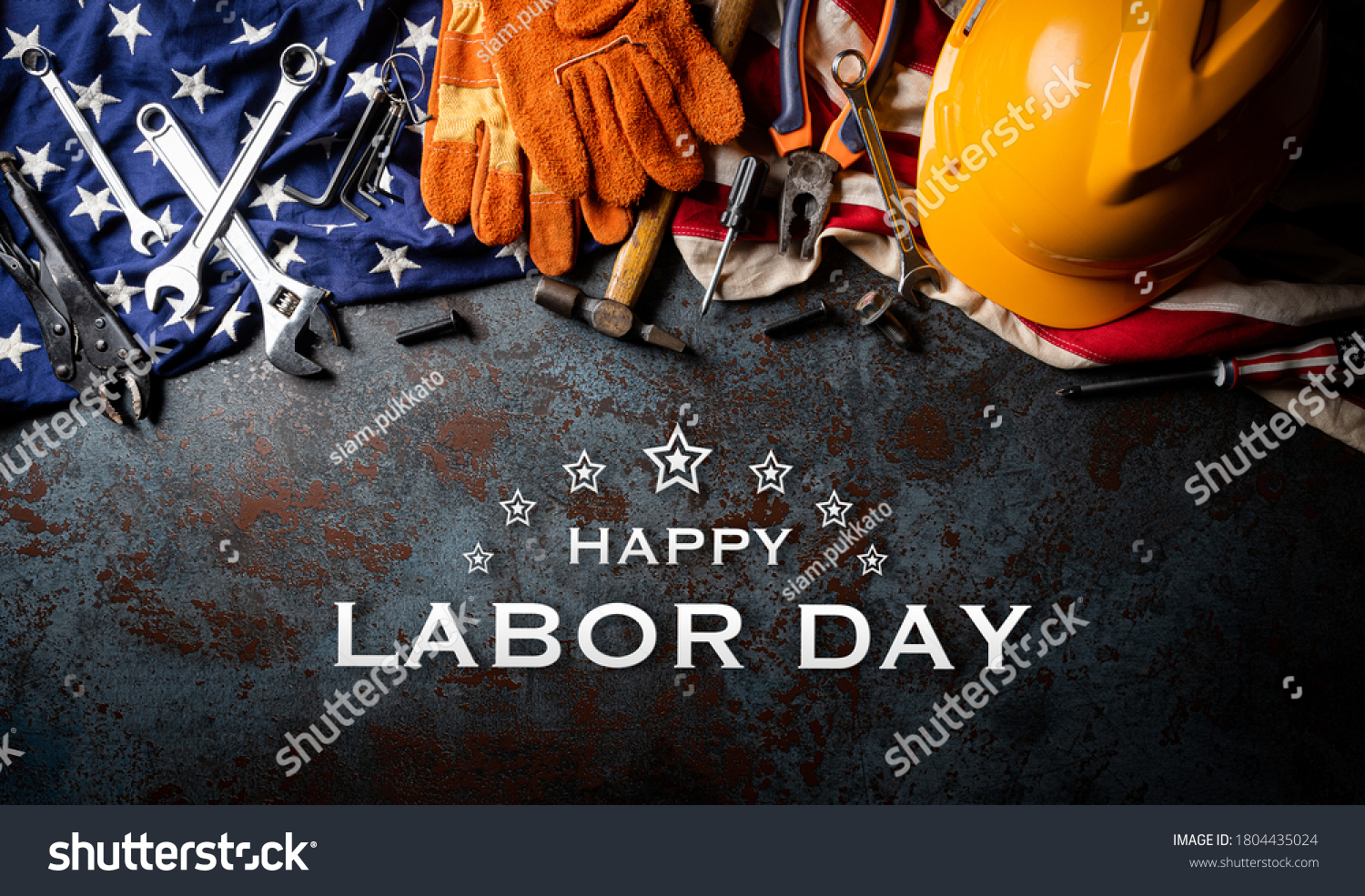 Happy Labor Day Concept American Flag Stock Photo 1804435024 Shutterstock