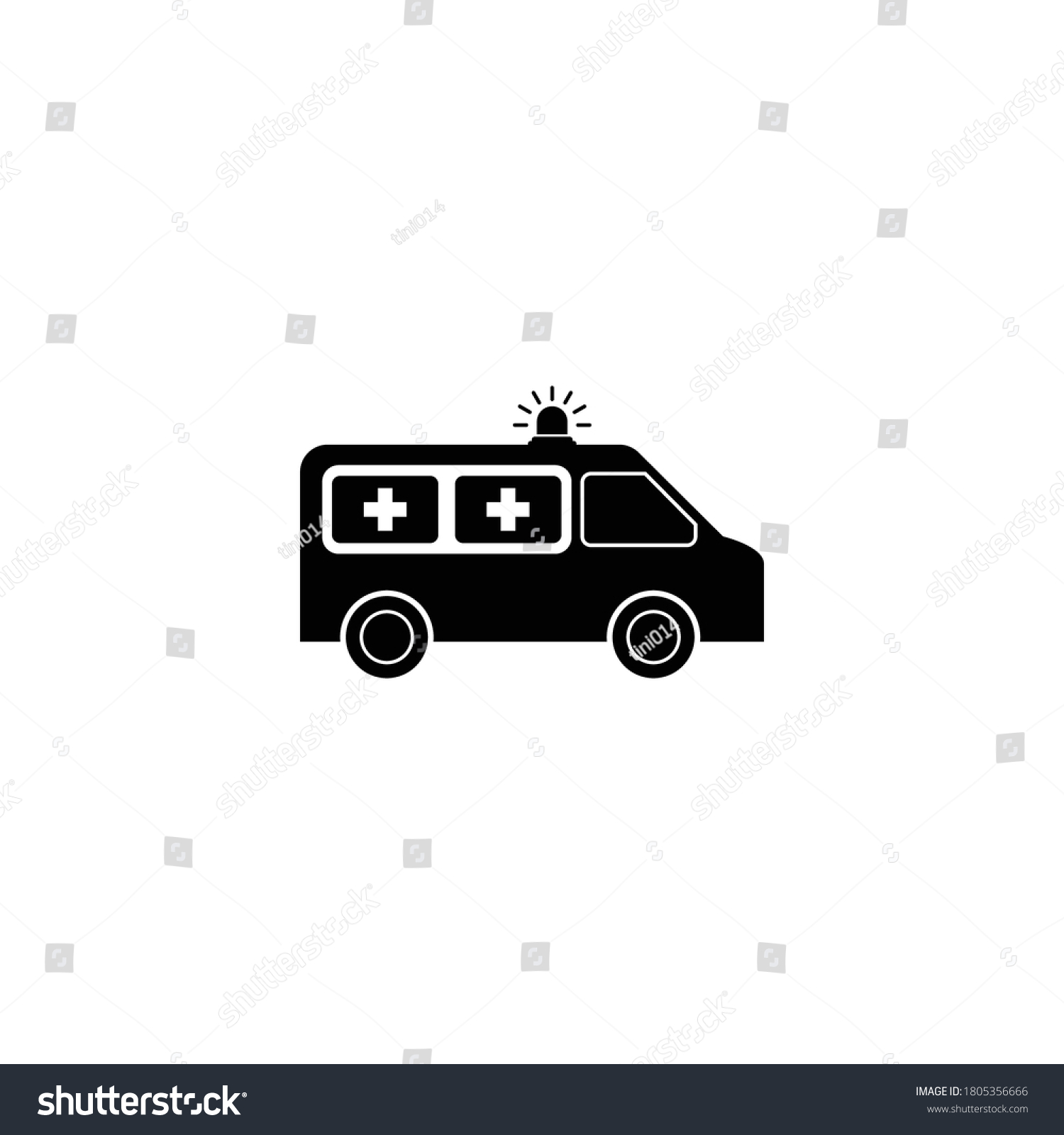 Ambulance Icon Vector Symbol Isolated Illustration Stock Vector ...