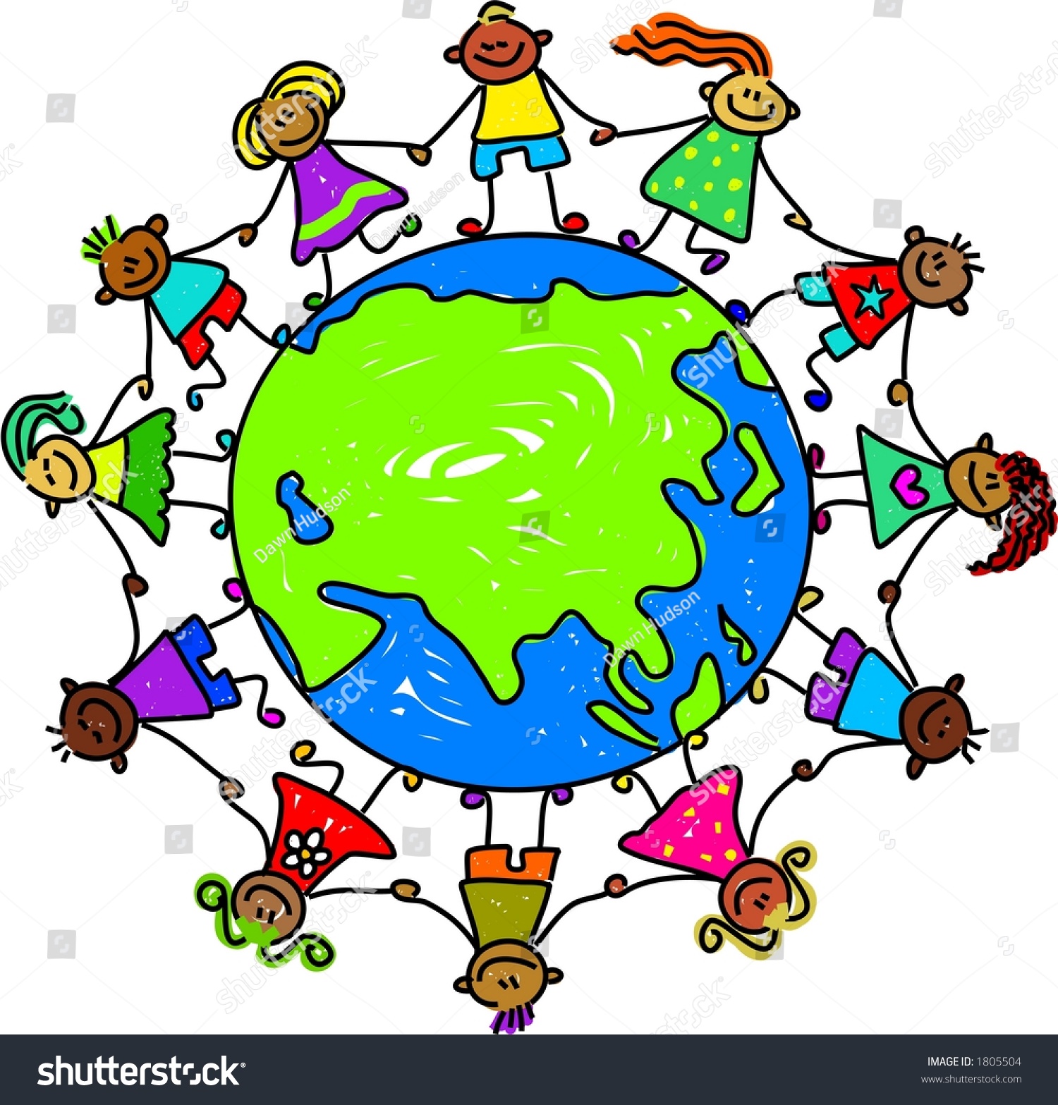 Asian Kids Stock Vector (Royalty Free) 1805504 | Shutterstock