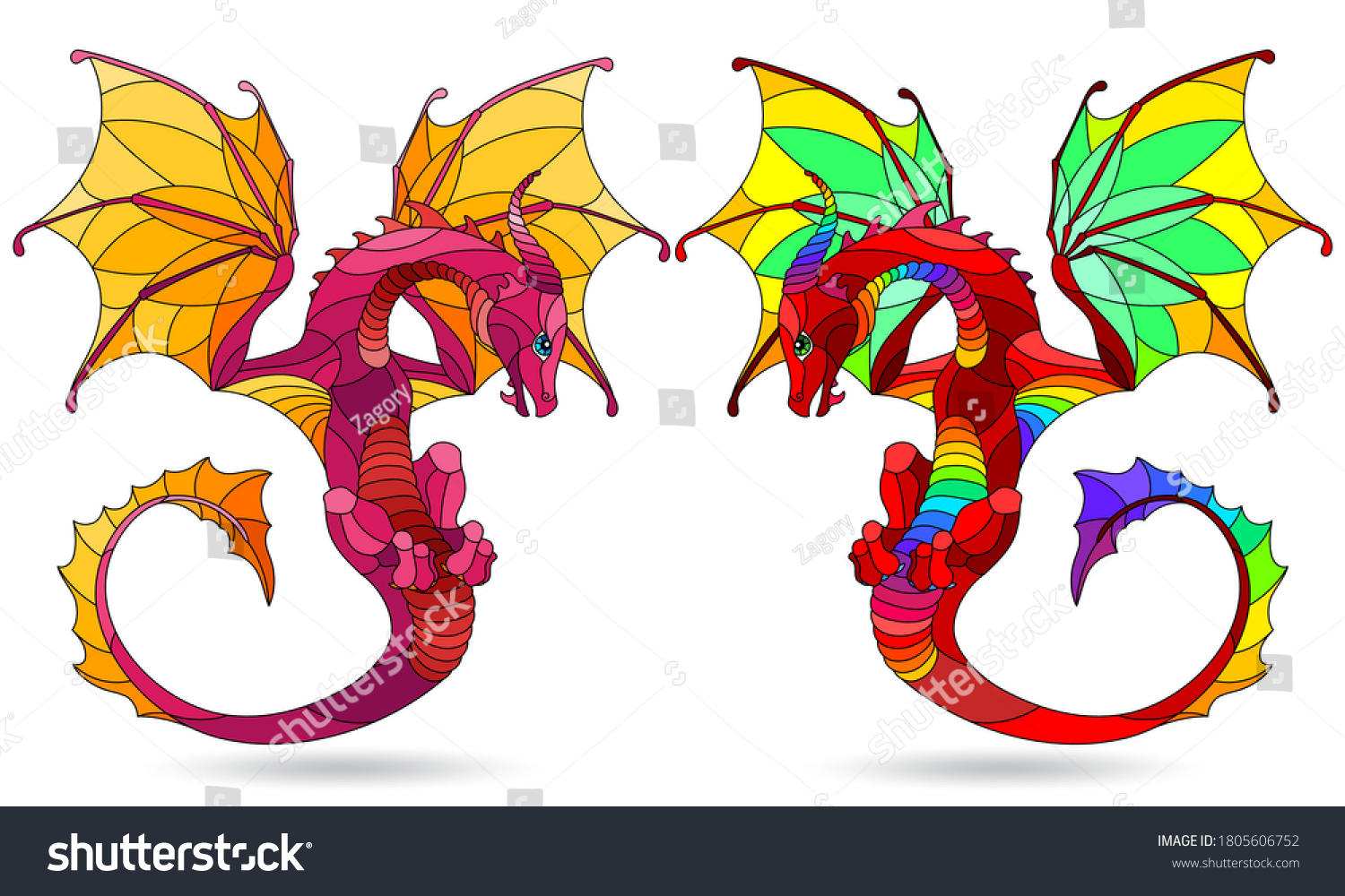 7,168 Rainbow Dragon Images, Stock Photos & Vectors | Shutterstock