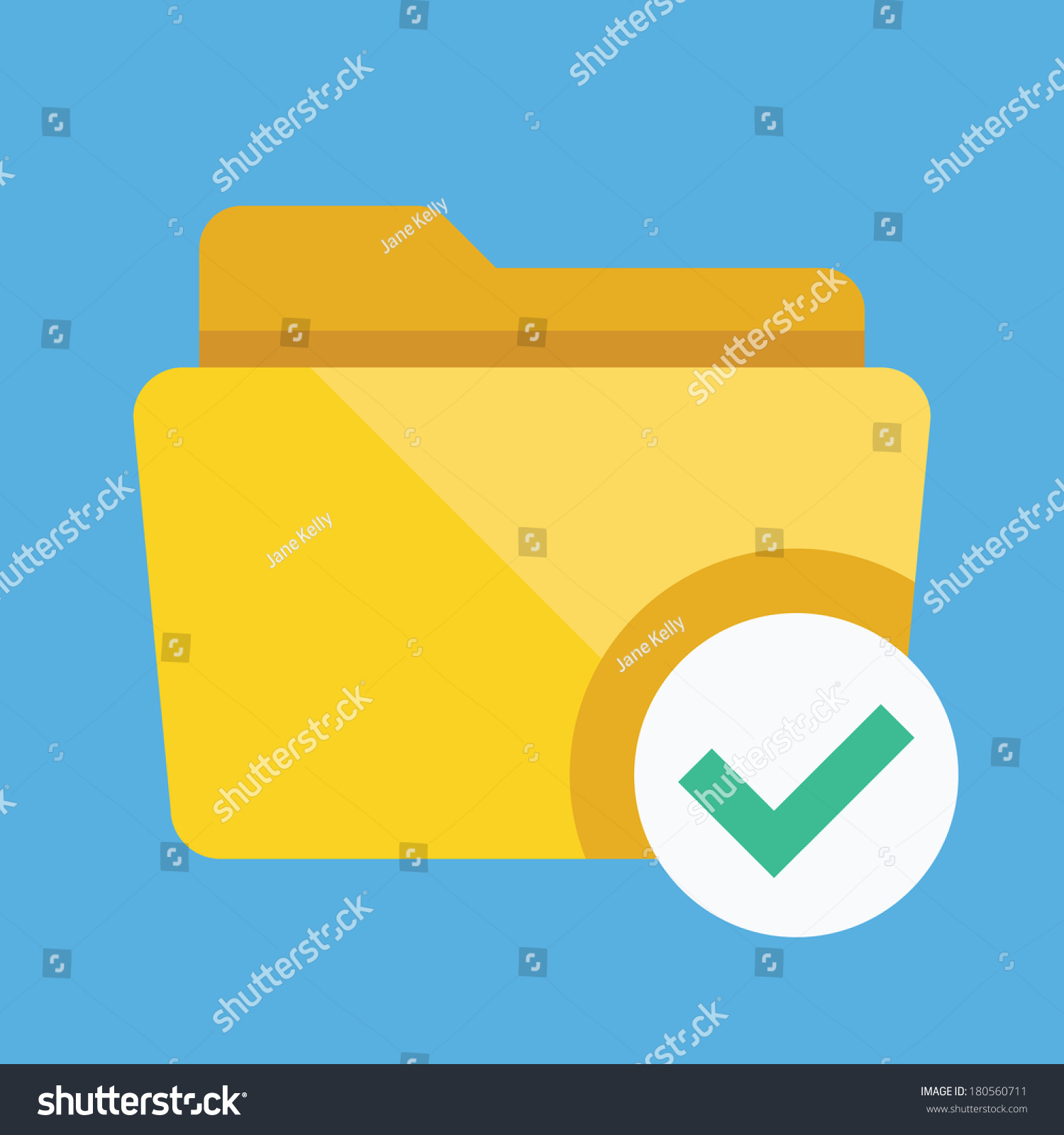 Vector Select Folder Icon Stock Vector (Royalty Free) 180560711 ...