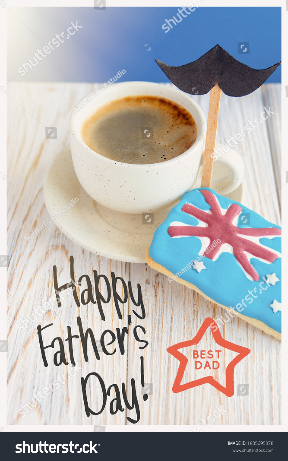 Happy Fathers Day Australia Card Stock Photo 1805695378 Shutterstock