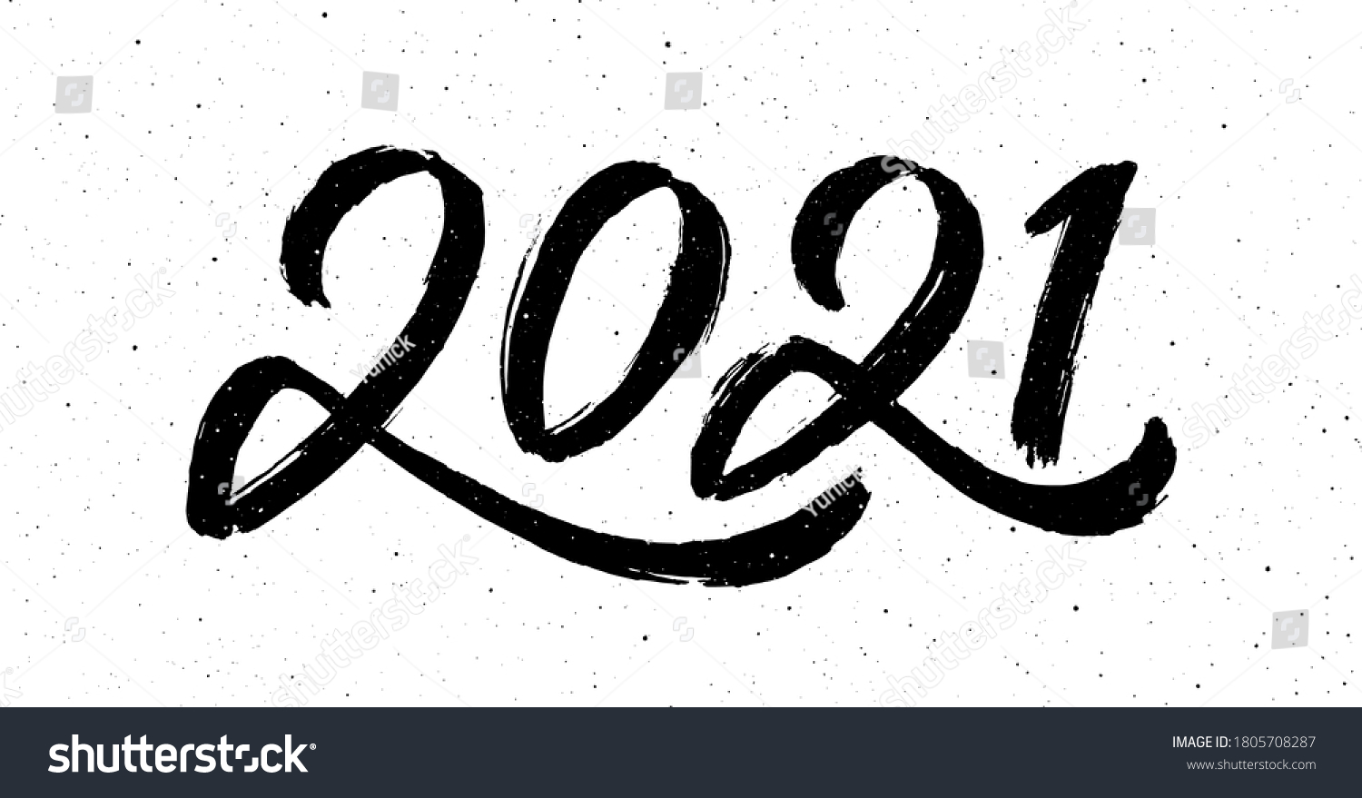 2021 Happy New Year Ox Greeting Stock Vector (Royalty Free) 1805708287 ...