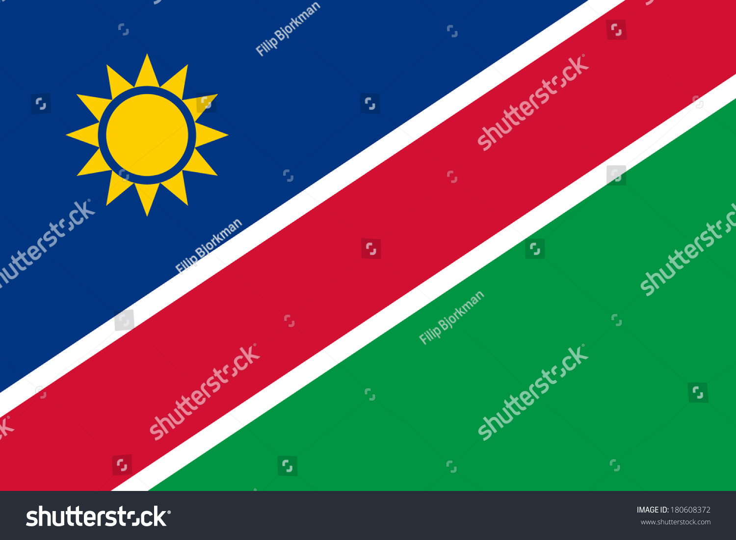 High Detailed Vector Flag Namibia Stock Vector Royalty Free Shutterstock