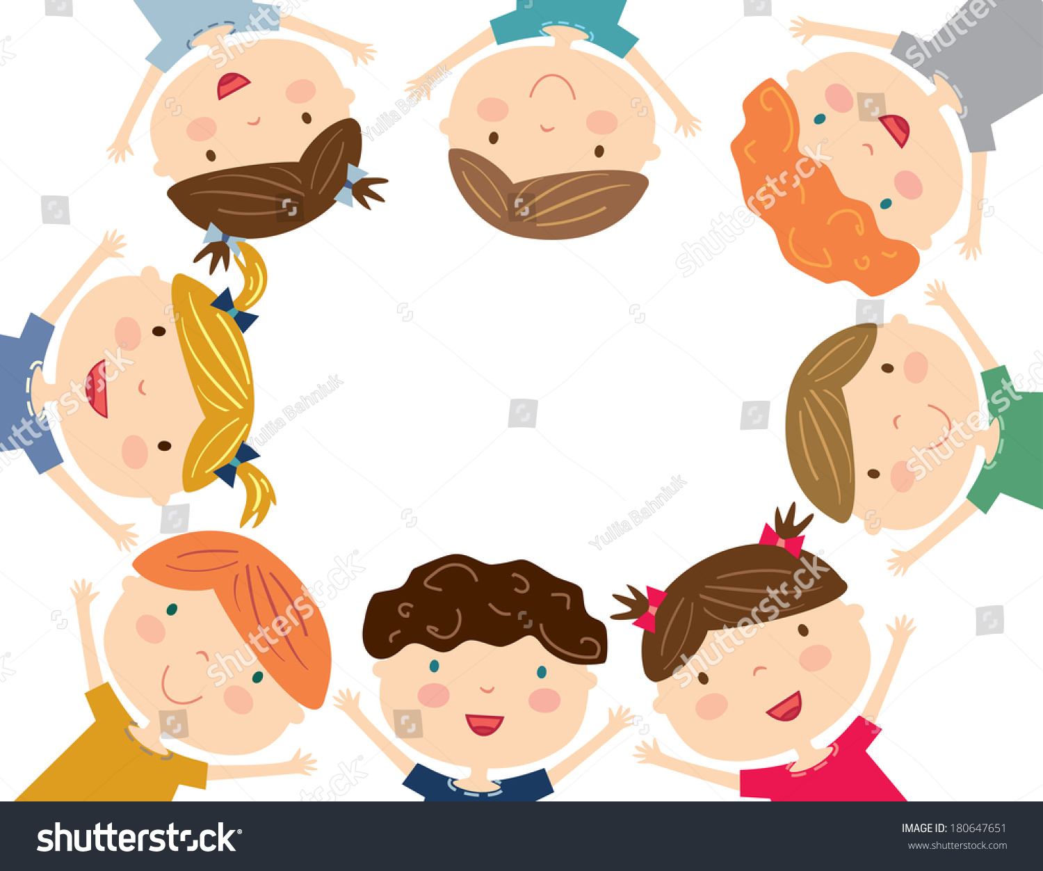 Illustration Happy Kids Isolated Stock Vector (Royalty Free) 180647651 ...