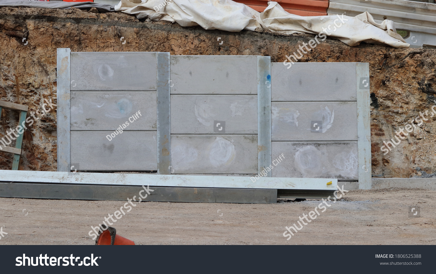 Steel Concrete Slab Retaining Wall Stock Photo 1806525388 Shutterstock Steel Concrete Slab Retaining Wall Stock Photo 1806525388 Shutterstock