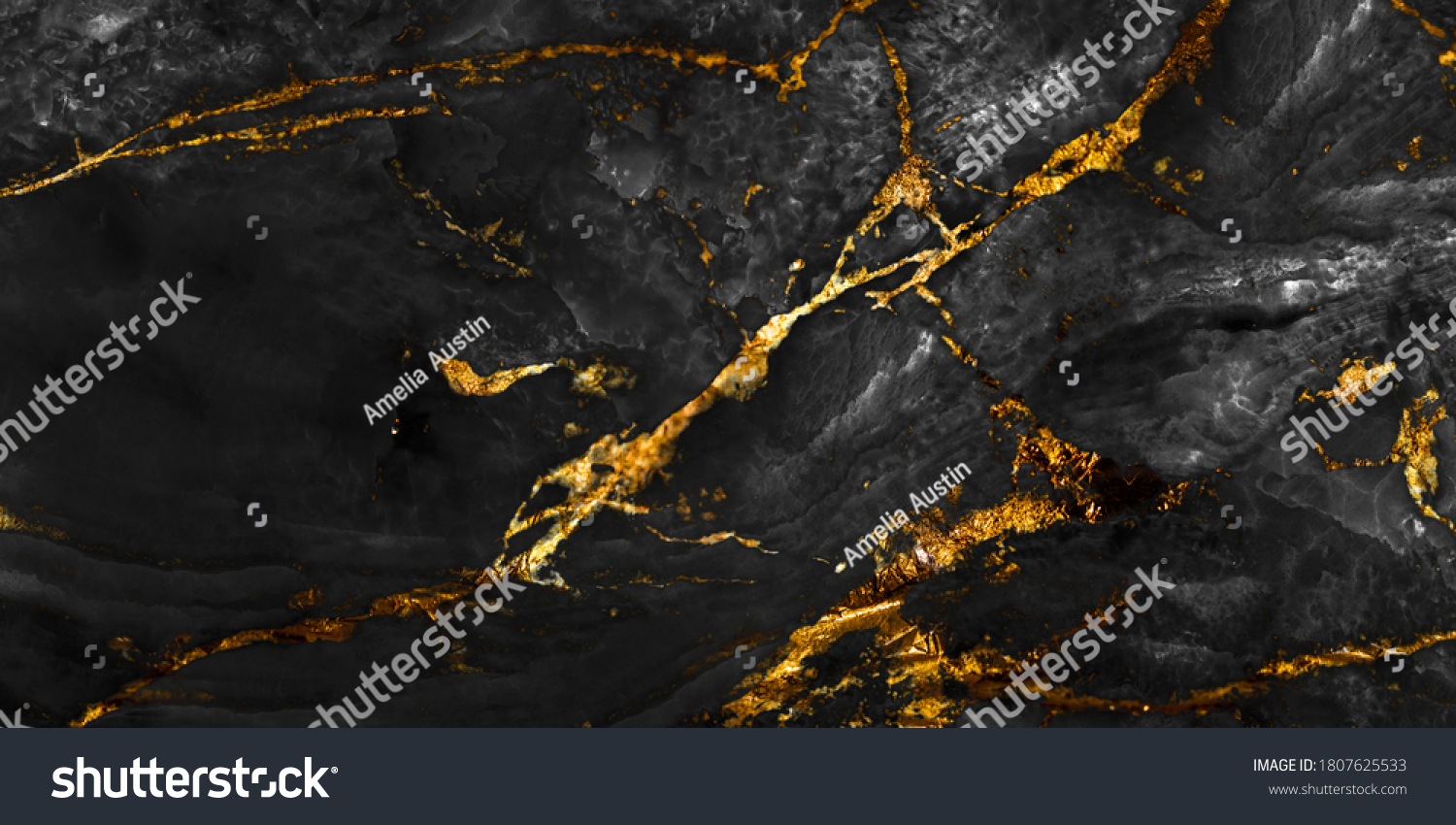 Black Marble Golden Veins Emperador Marbel Stock Photo Shutterstock