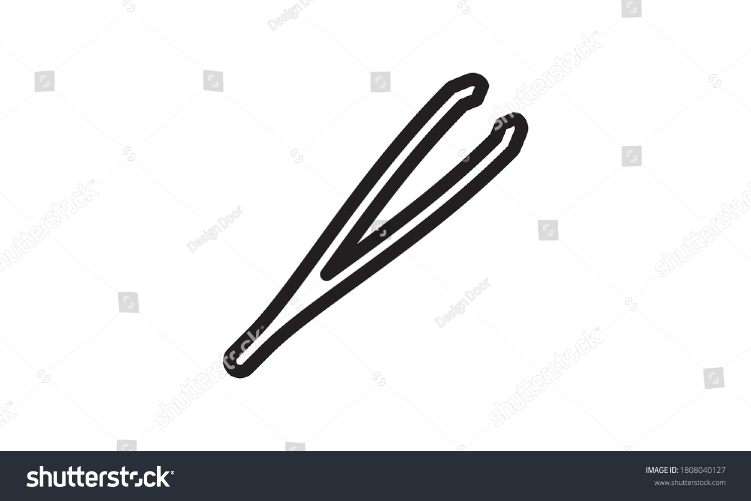 Tweezers Icon Concept Design Vector Image Stock Vector (Royalty Free ...