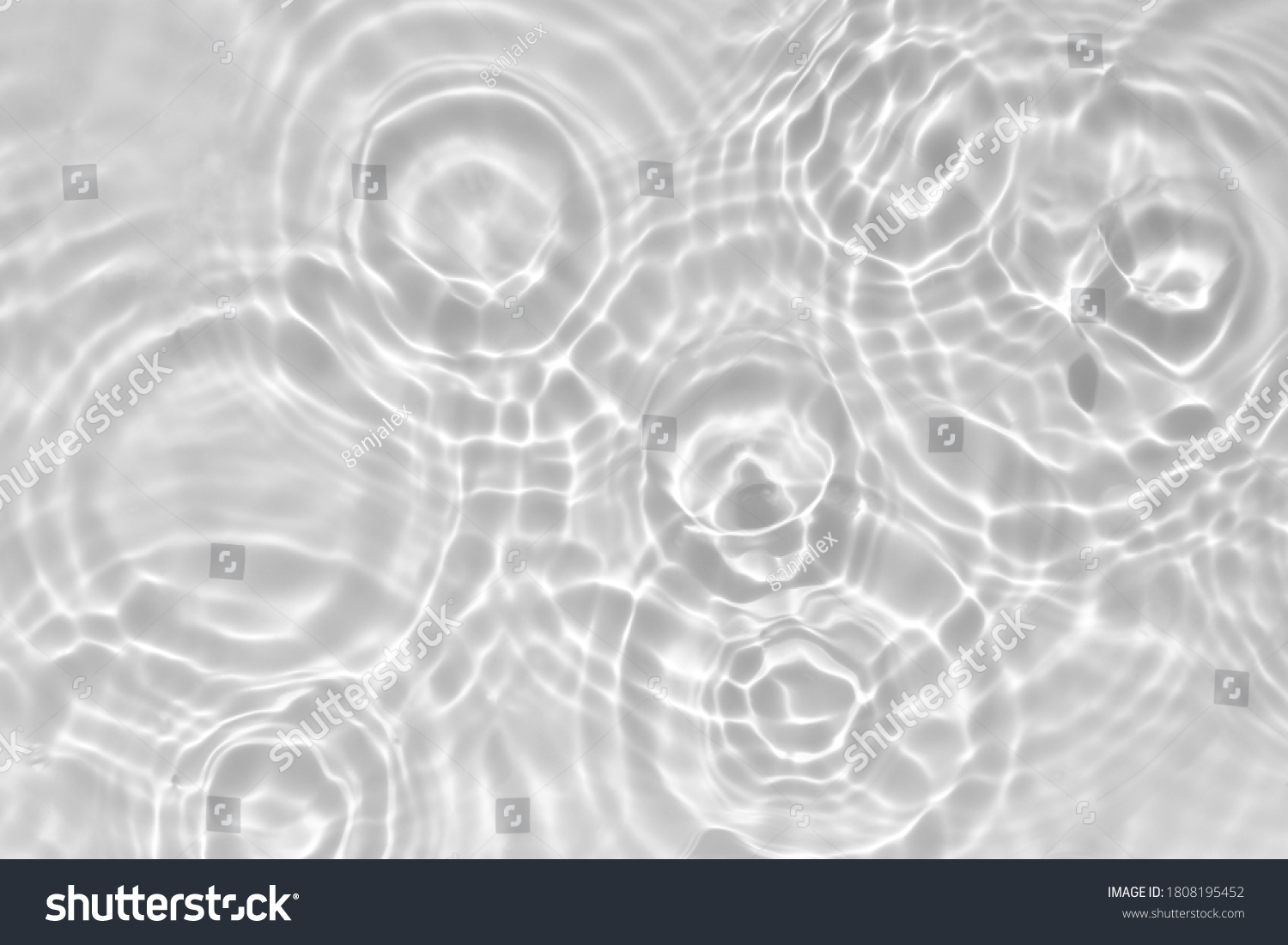 Blurred Desaturated Transparent Clear Calm Water Stock Photo 1808195452 ...