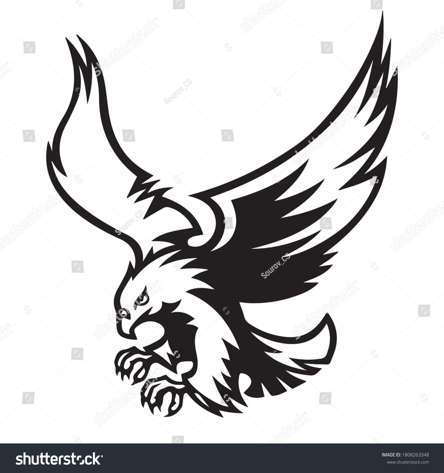 Стилизованное изображение орла