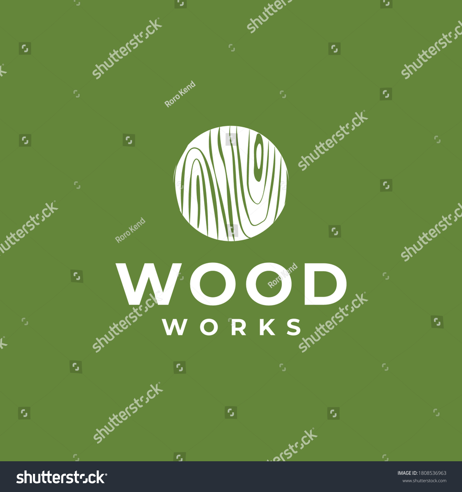 Wood Logo Vector Wood Pattern On Stock Vector (Royalty Free) 1808536963 ...